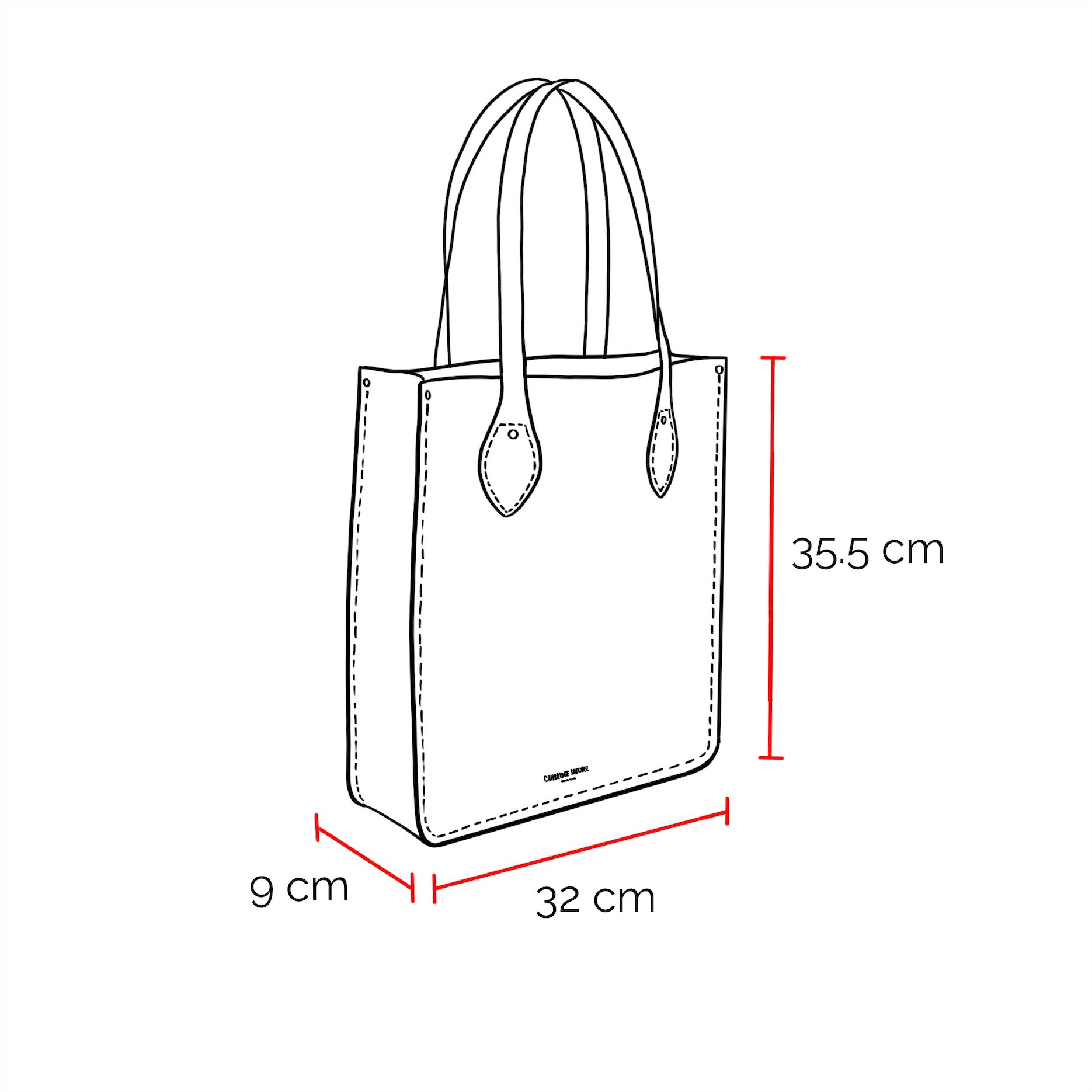 The Tote - Black Celtic Grain - Cambridge Satchel US Store