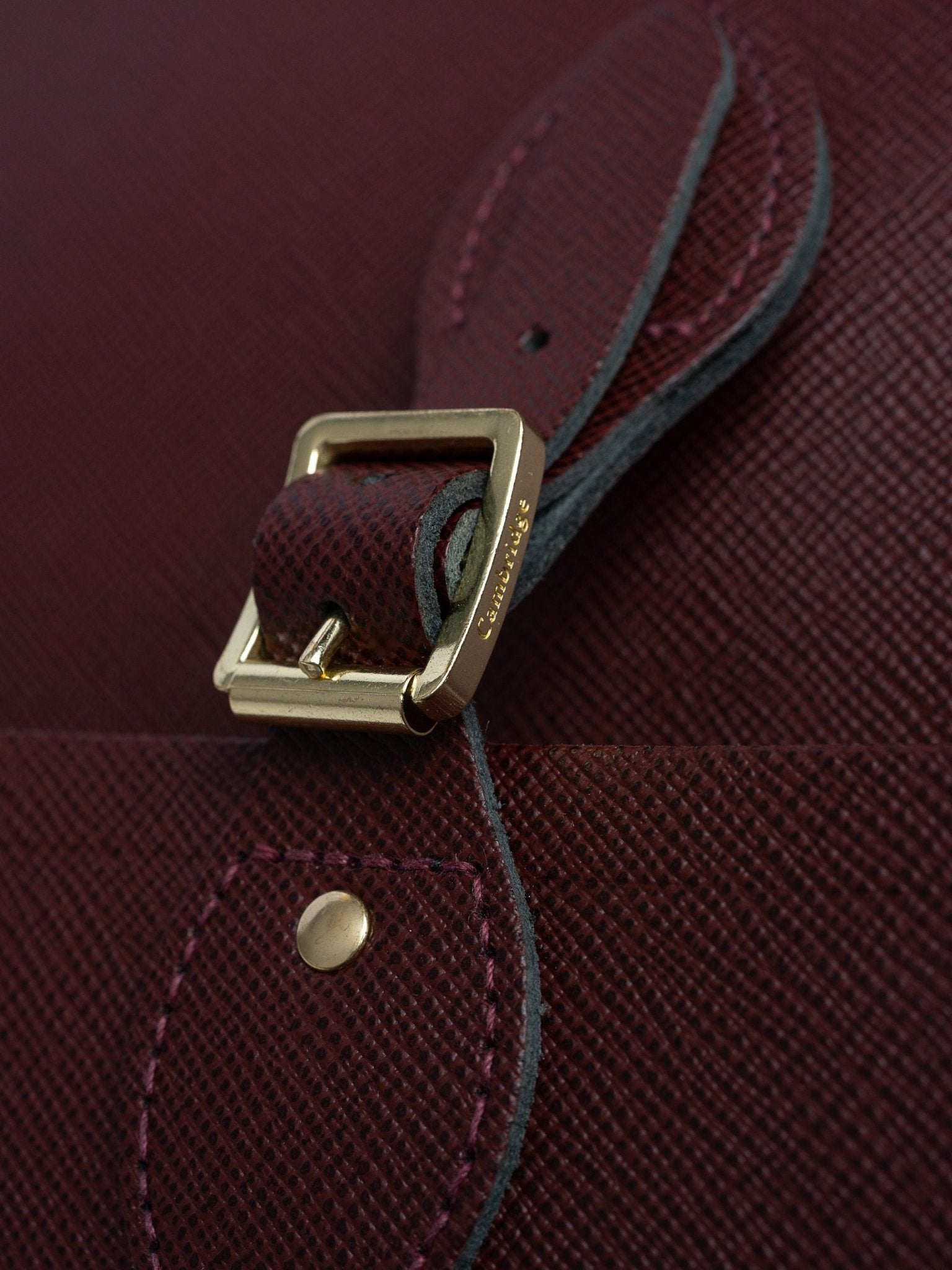 The Briefcase - Oxblood Saffiano - Cambridge Satchel US Store