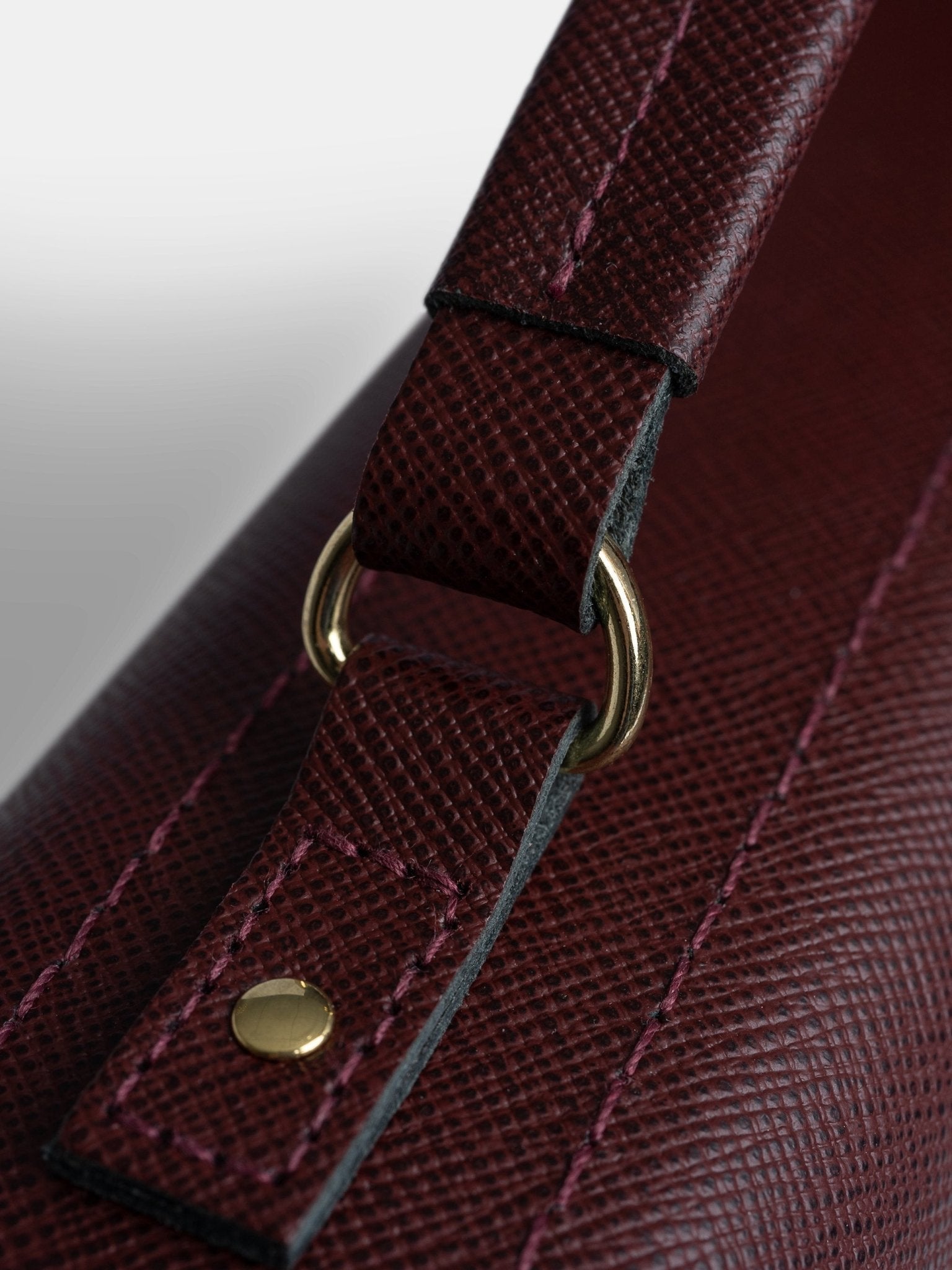 The Briefcase - Oxblood Saffiano - Cambridge Satchel US Store