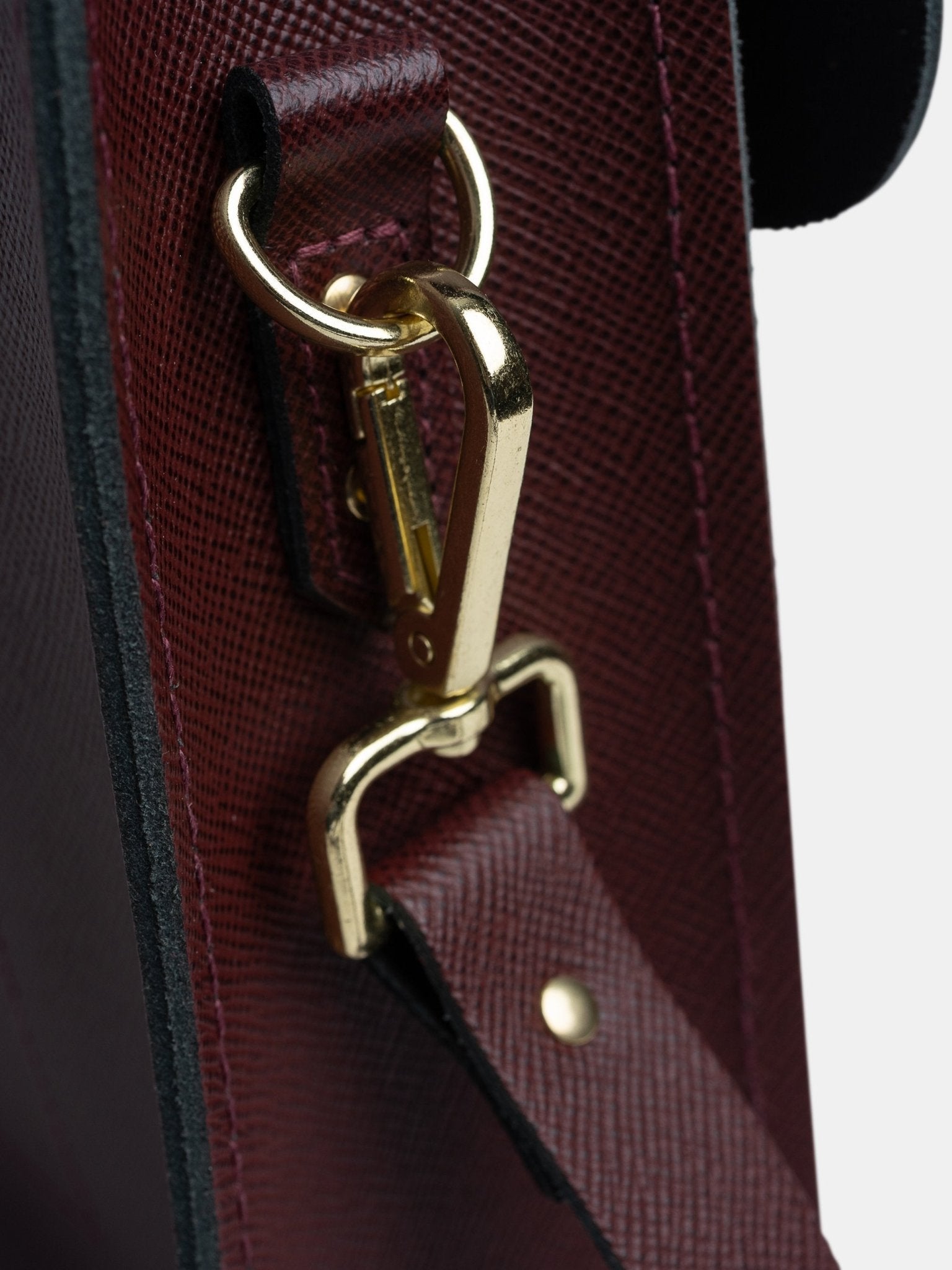 The Briefcase - Oxblood Saffiano - Cambridge Satchel US Store