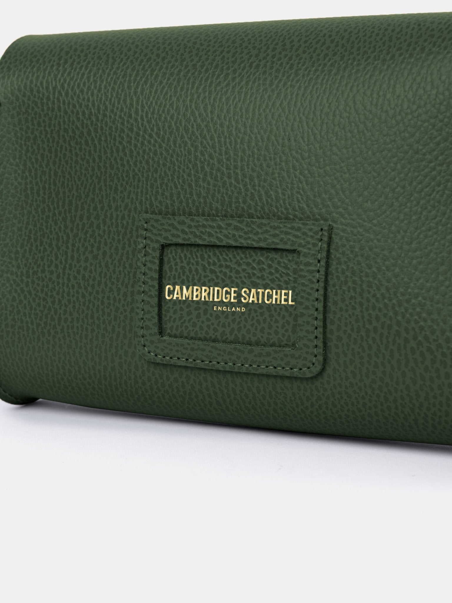 The Large Pushlock - Racing Green Celtic Grain - Cambridge Satchel