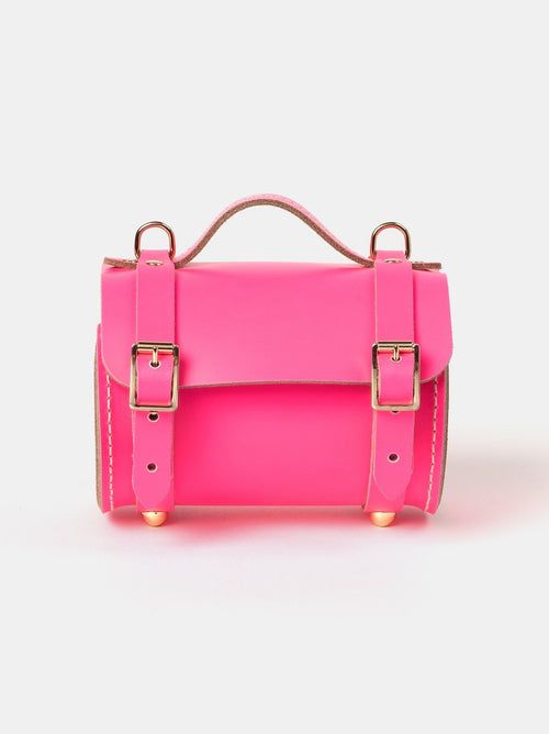 The Micro Bowls Bag - Fluoro Pink - Cambridge Satchel US Store