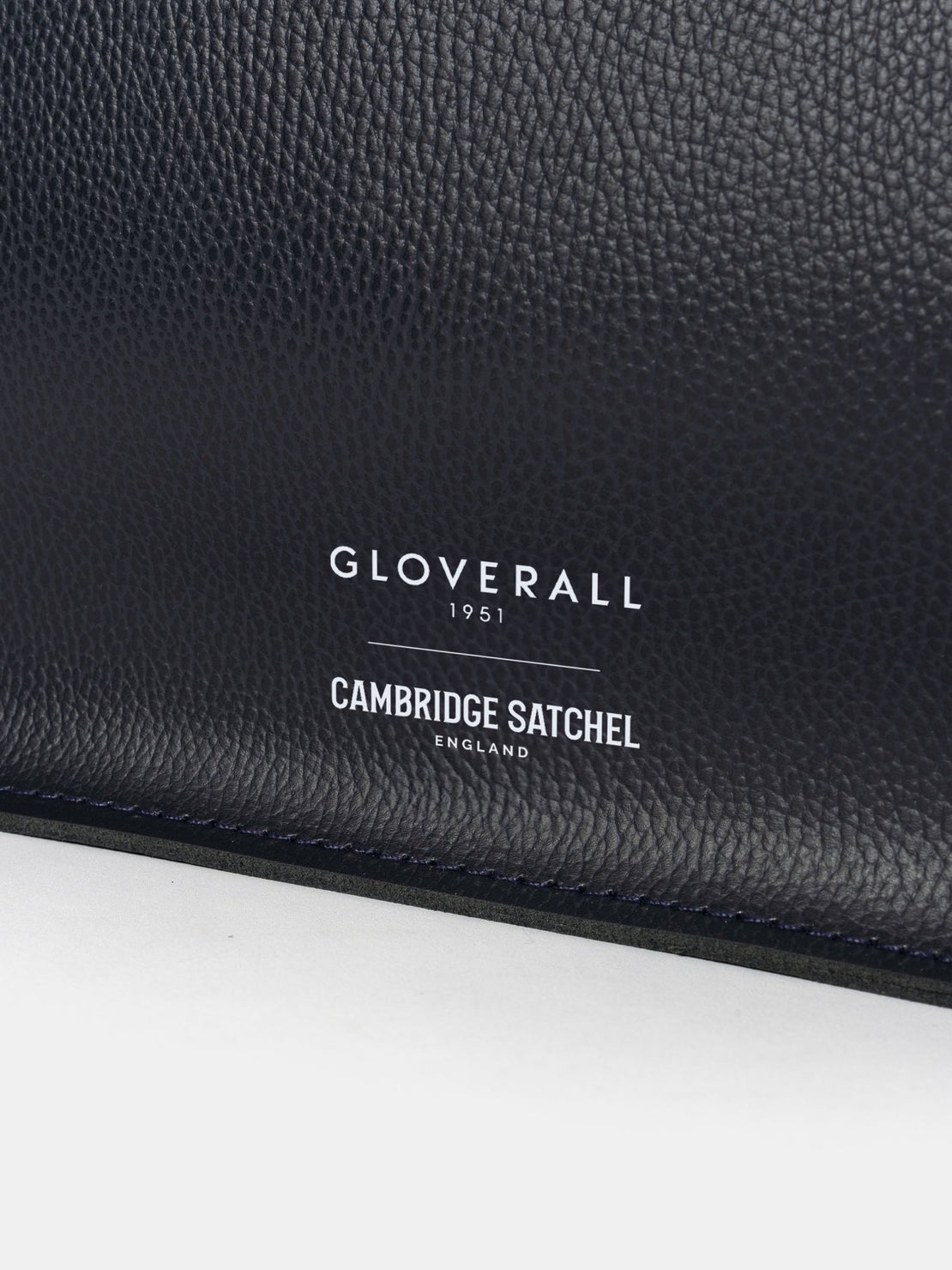 The Messenger - Navy Celtic Grain & Gloverall Tan Check - The Cambridge Satchel Company US Store
