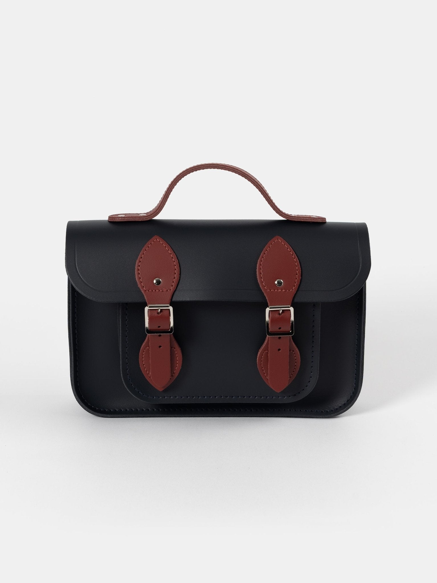 11 Inch Batchel - Navy & Red - The Cambridge Satchel Co.