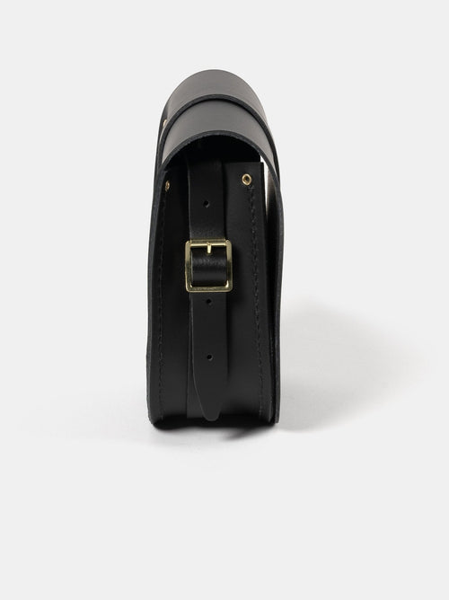 The Saddle Bag - Black & Gold - Cambridge Satchel