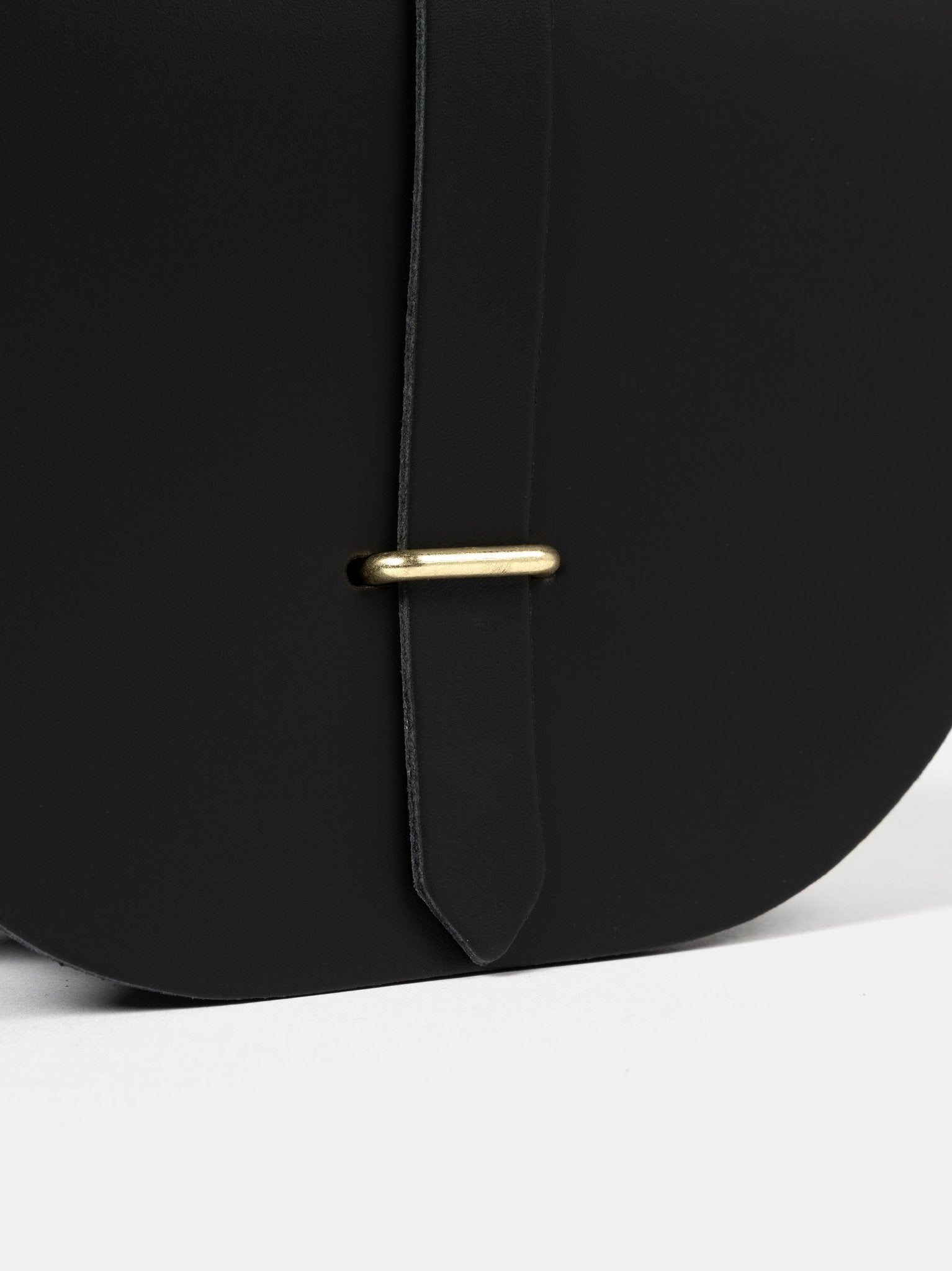 The Saddle Bag - Black & Gold - Cambridge Satchel