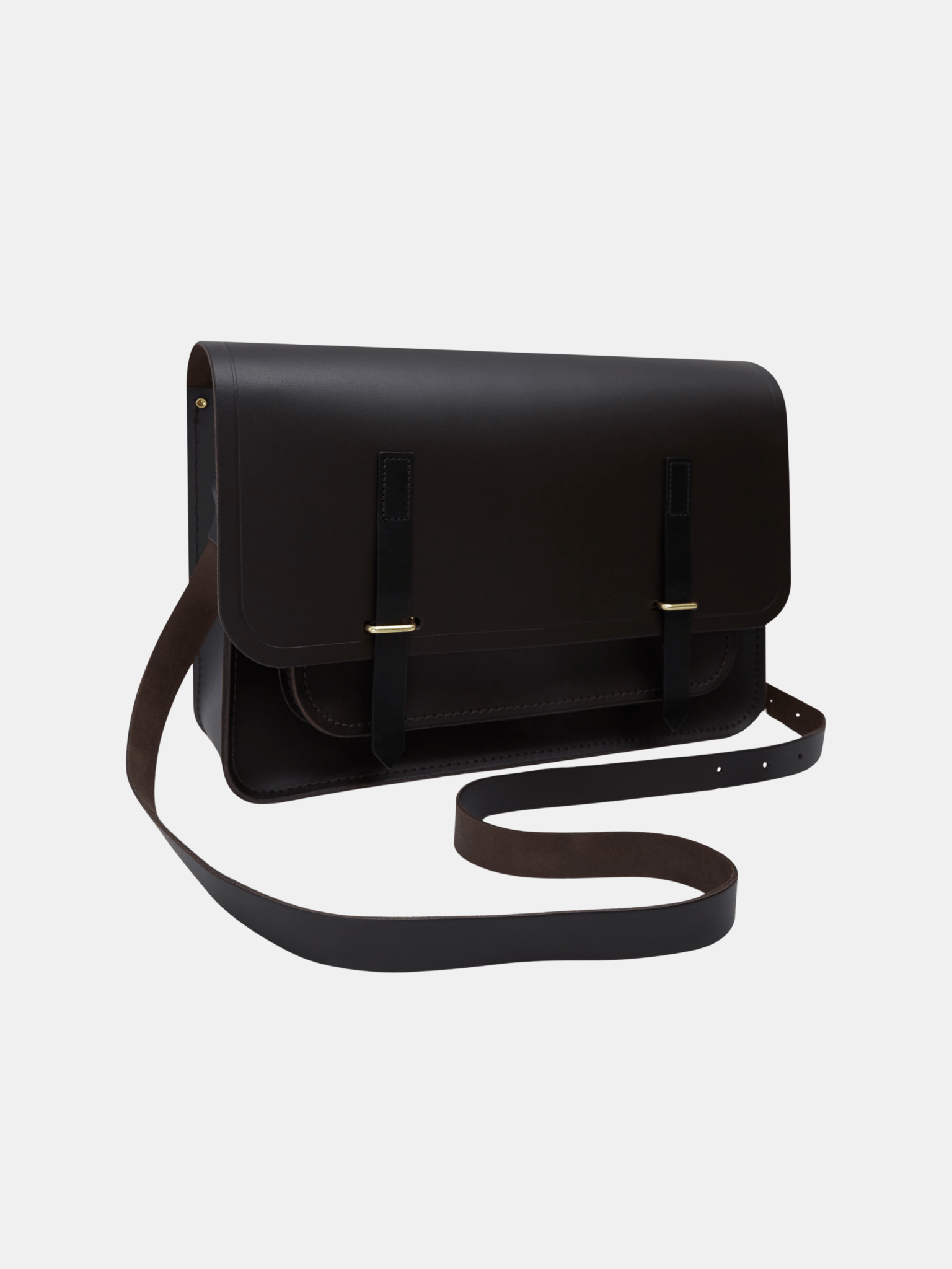 The Messenger - Dark Brown & Black Bridle - Cambridge Satchel US Store