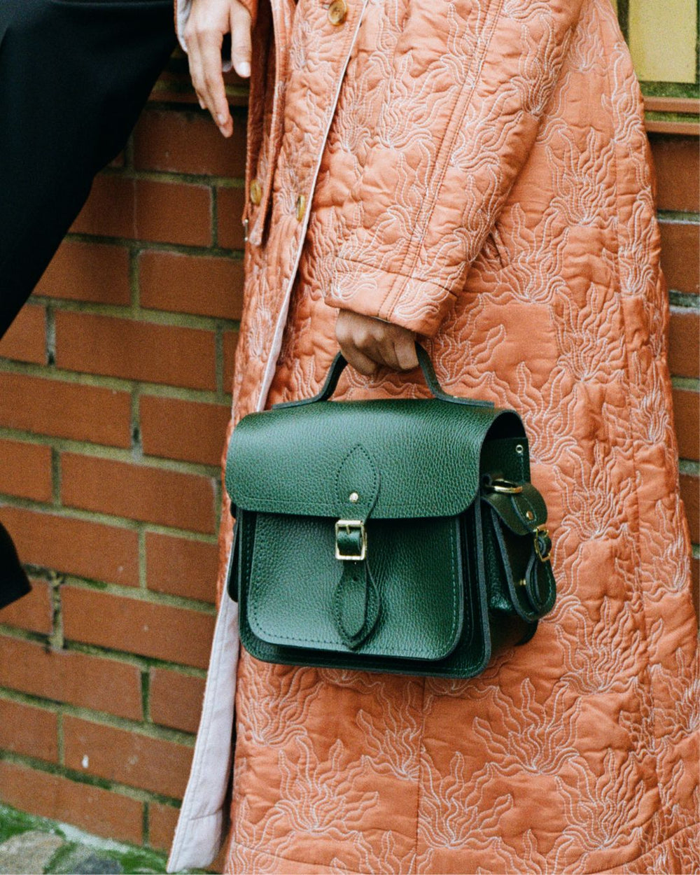 The Traveller - Racing Green Celtic Grain - Cambridge Satchel US Store