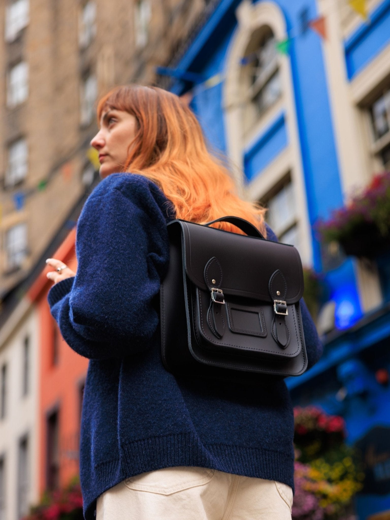 The Small Portrait Backpack - Black - Cambridge Satchel