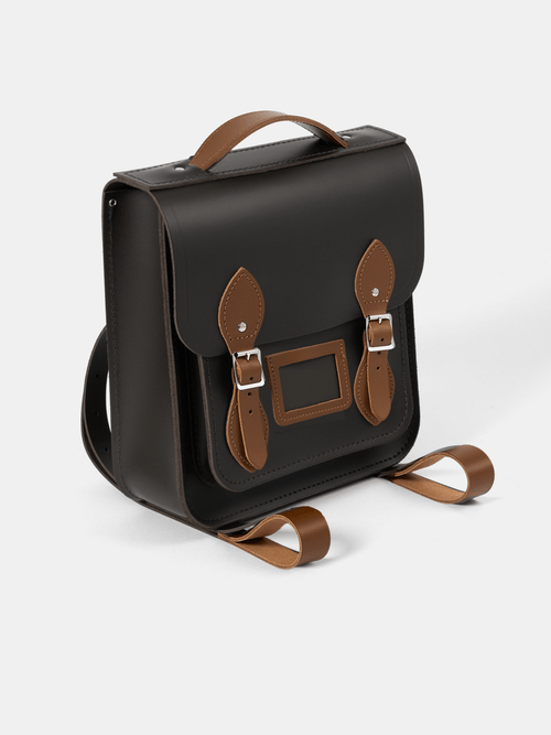 The Small Portrait Backpack - Dark Brown & Vintage - Cambridge Satchel US Store