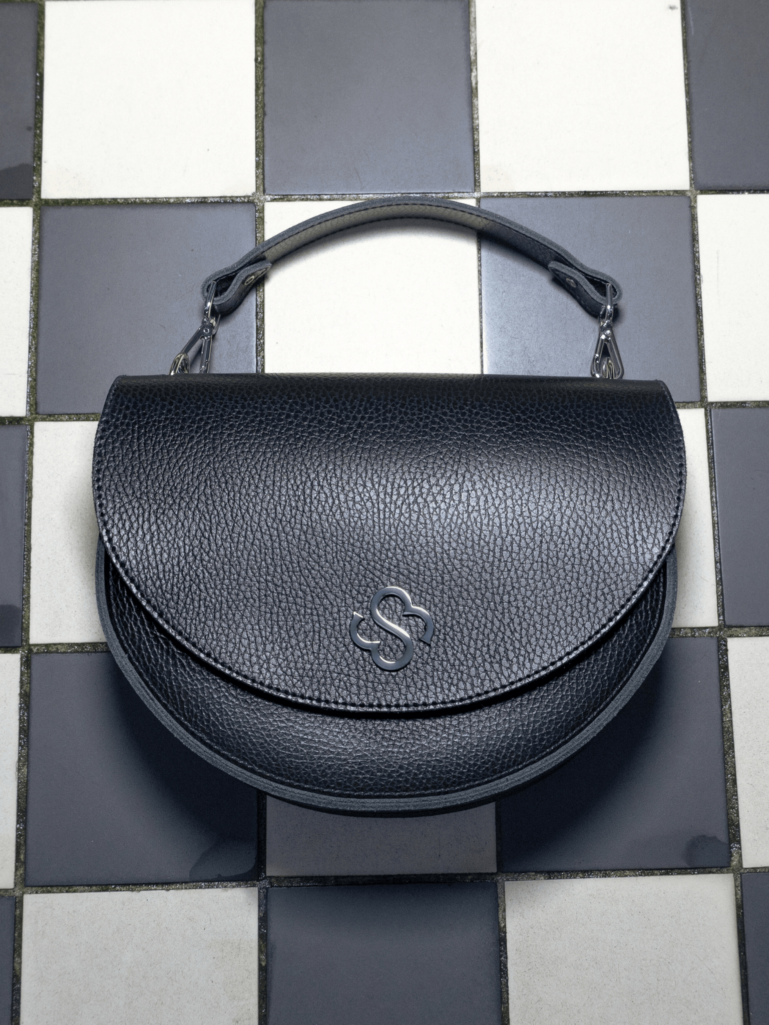 The Kate - Black Celtic Grain - Cambridge Satchel US Store