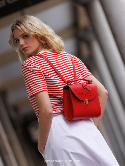 The Hello Kitty Poppy Backpack - Red - Cambridge Satchel