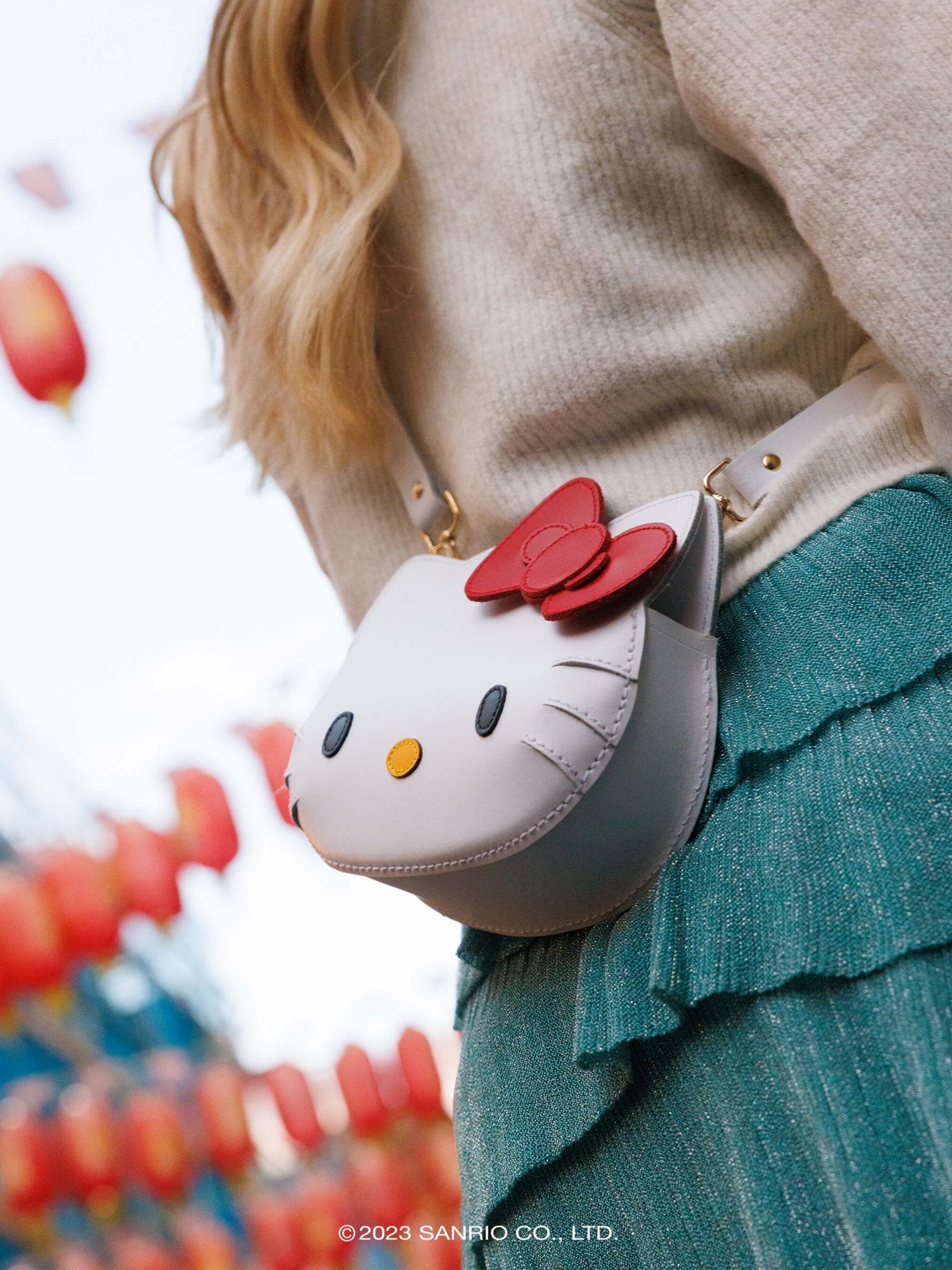 lenkertasche hello kitty Mini Hello Kitty Face Leather Bag | Cambridge Satchel