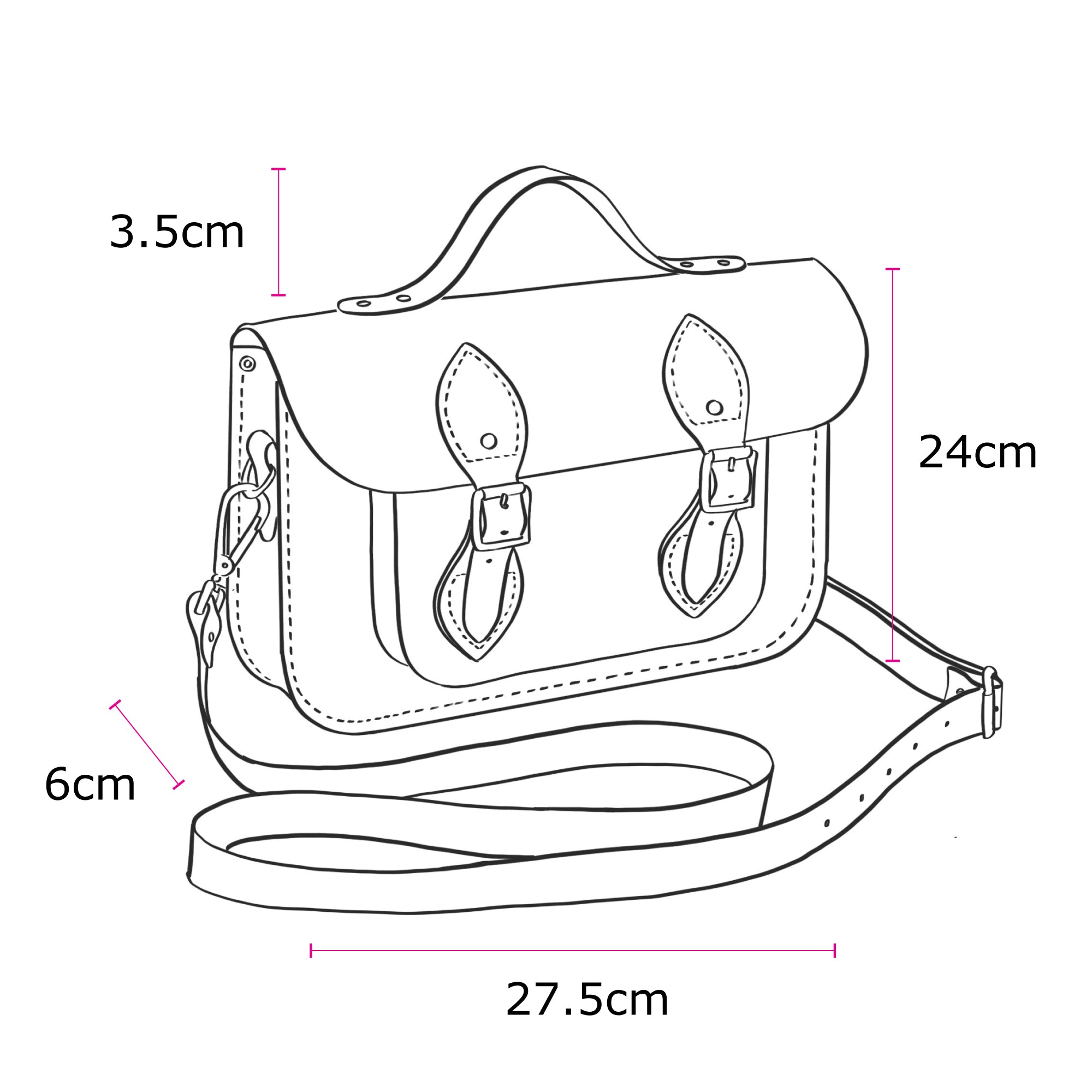11inch Batchel - Clay, Oxblood & Navy | Cambridge Satchel
