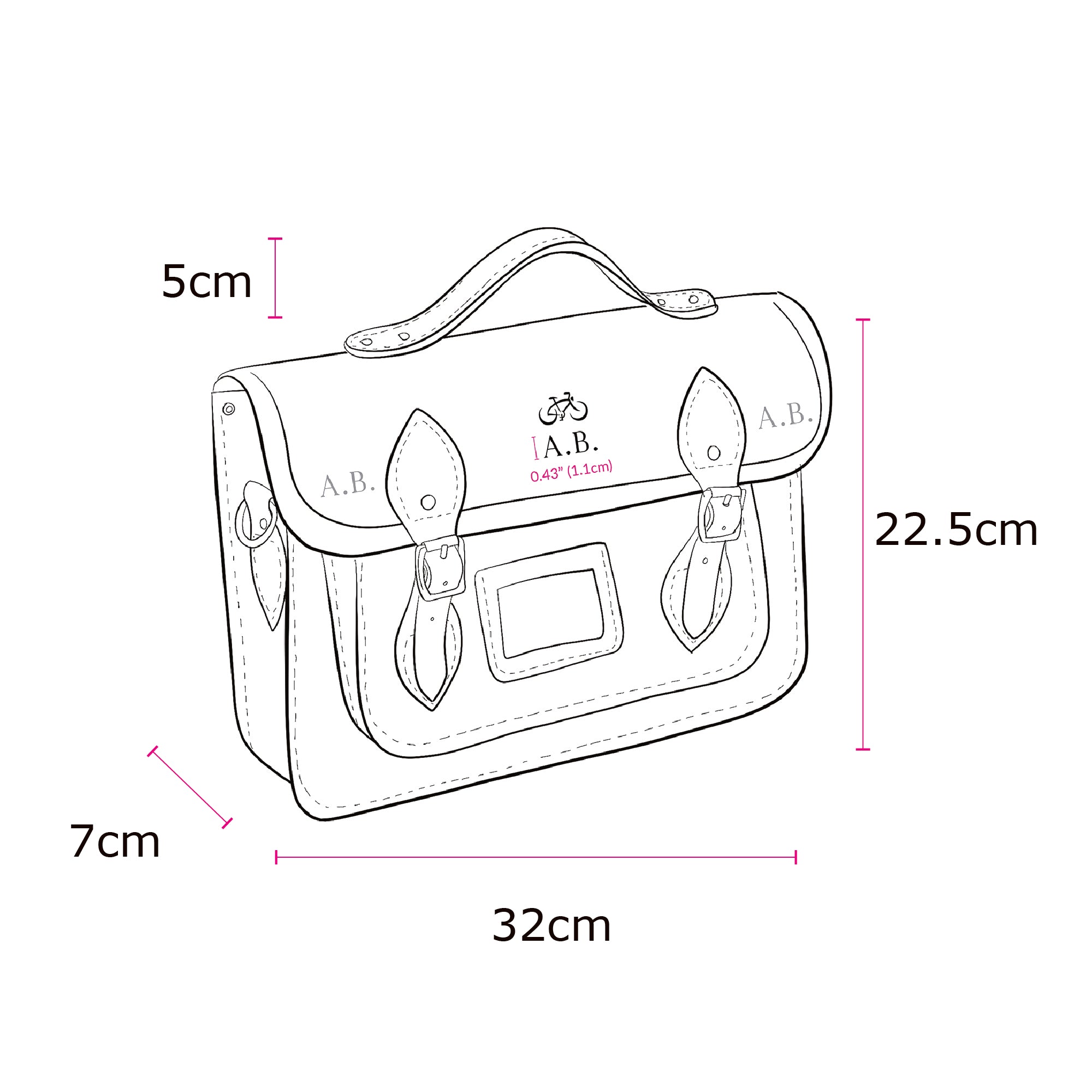 13inch Batchel - Oxblood | Cambridge Satchel