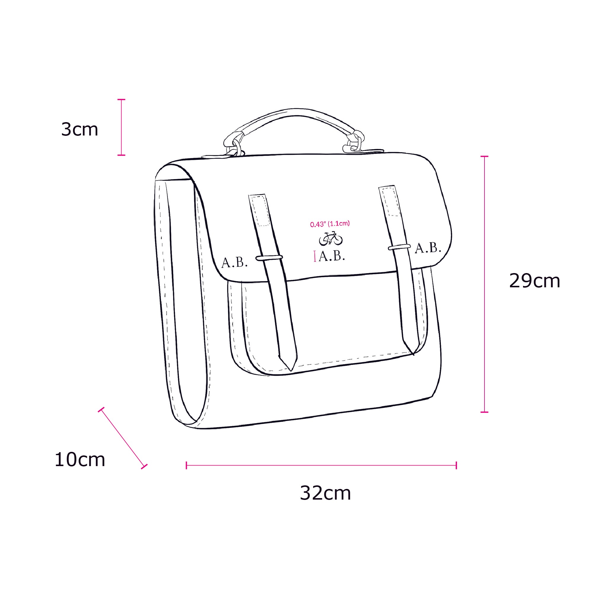 The Cambridge Satchel Company メッセンジャーBag Leather Satchel Shoulder Bag - Bay | Cambridge Satchel