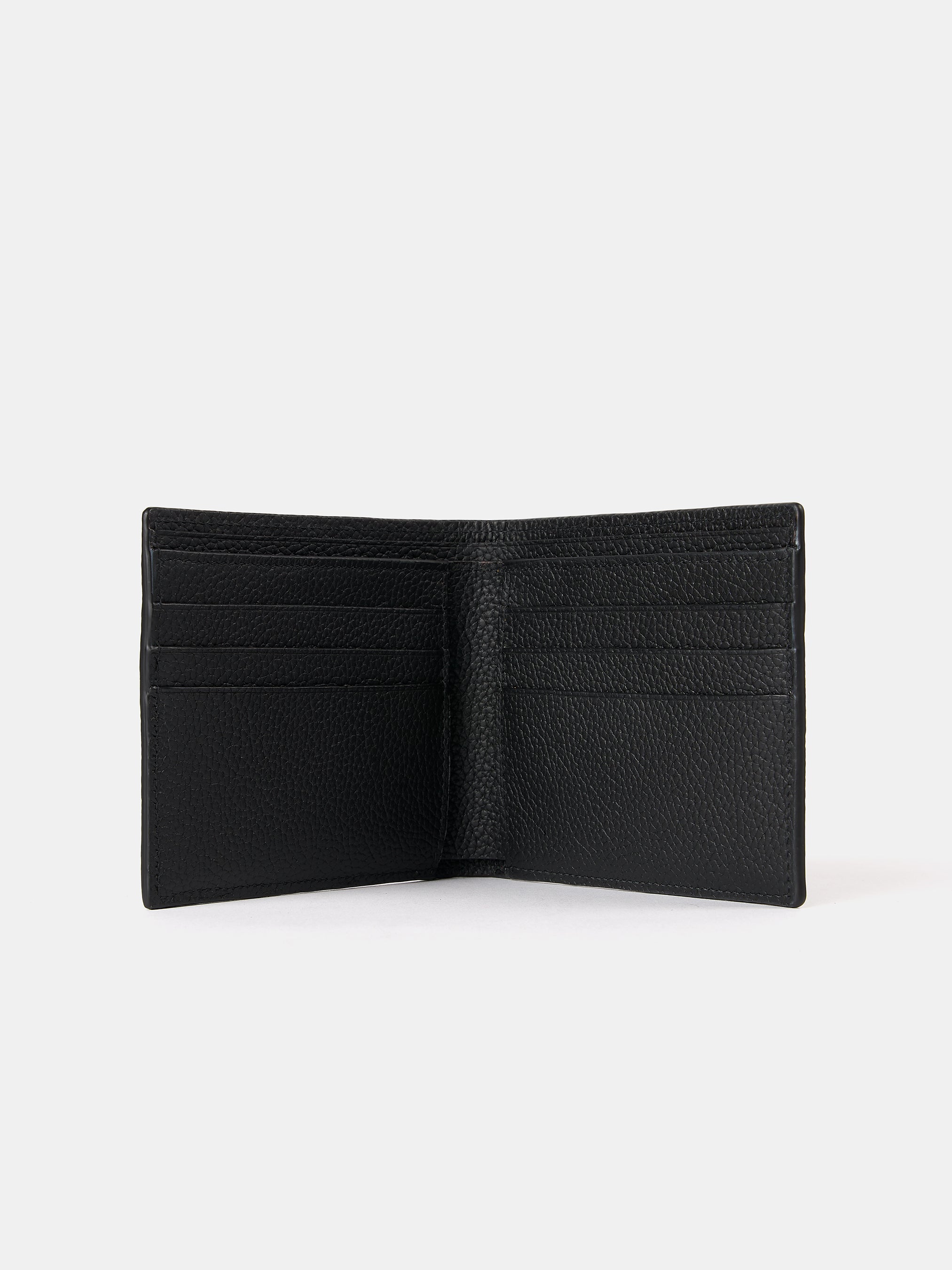 The Billfold Wallet - Black Madras Grain