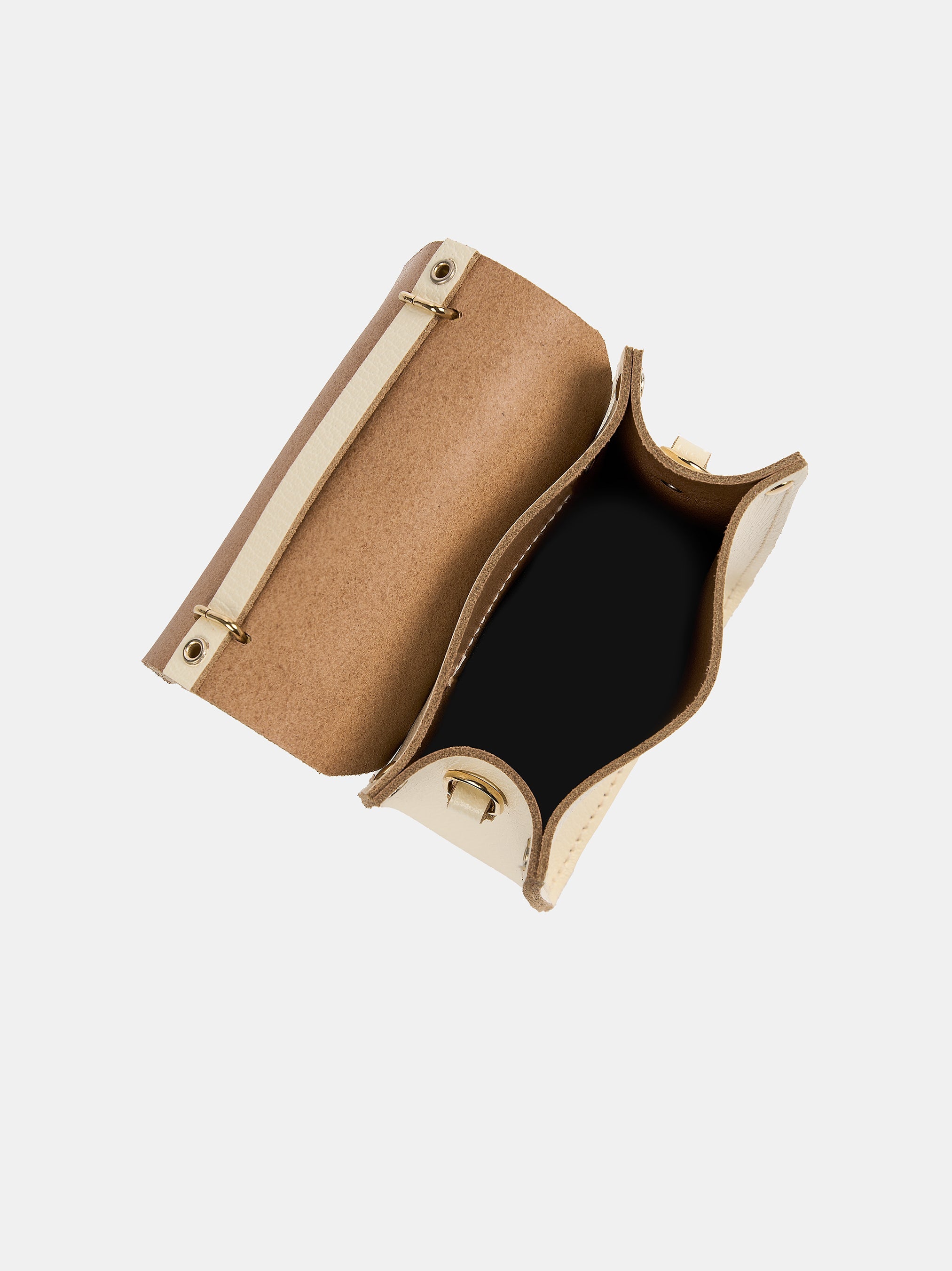 The Mini Binocular Bag - Natural Goat Grain