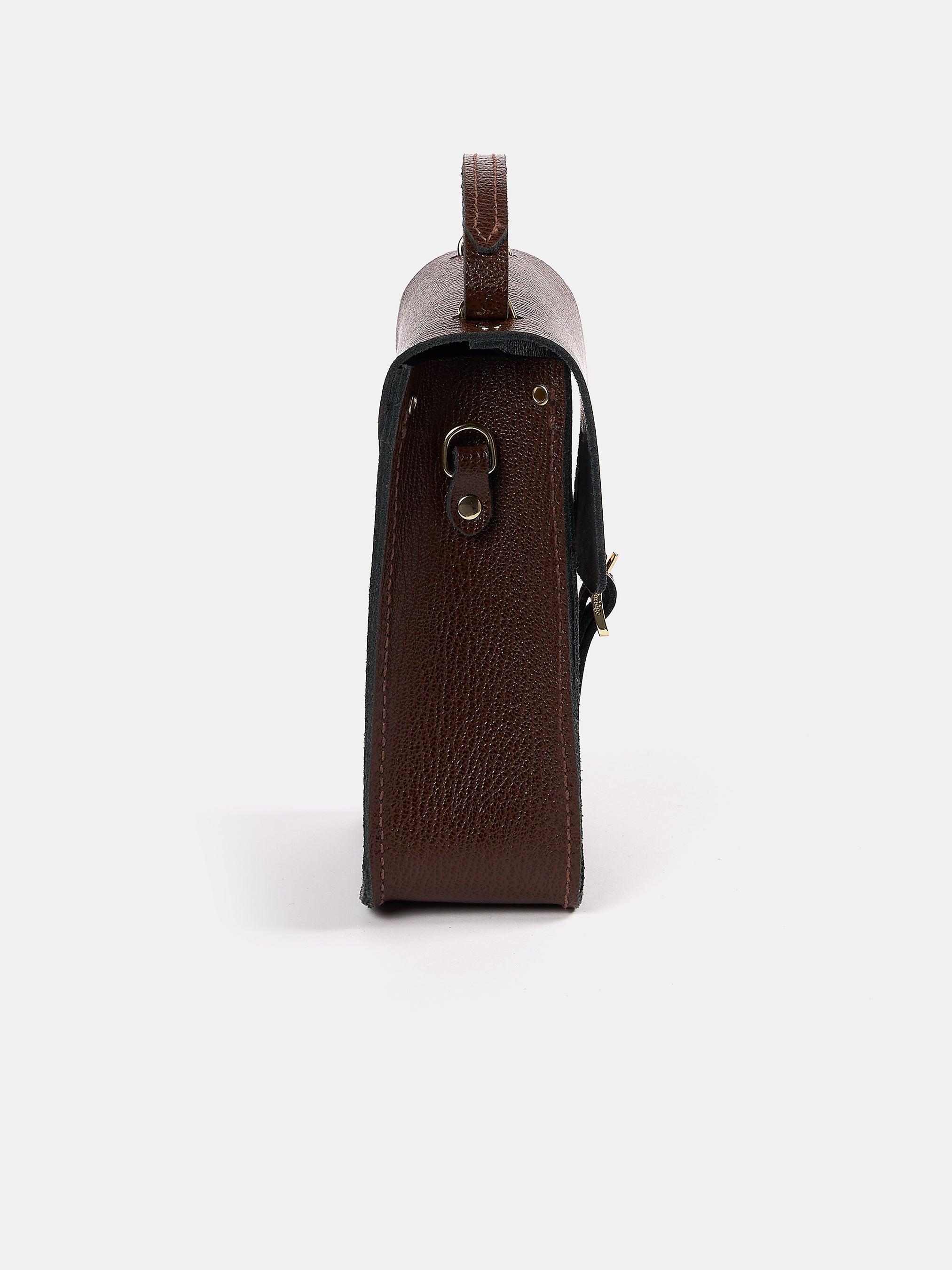 The Mini Binocular Bag - Walnut Goat Grain