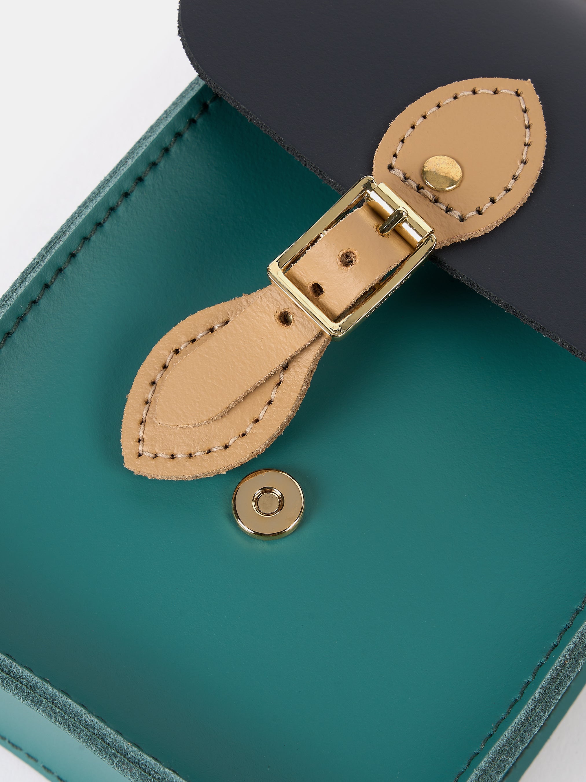 The Mini Binocular Bag - North Sea, Navy & Iced Coffee