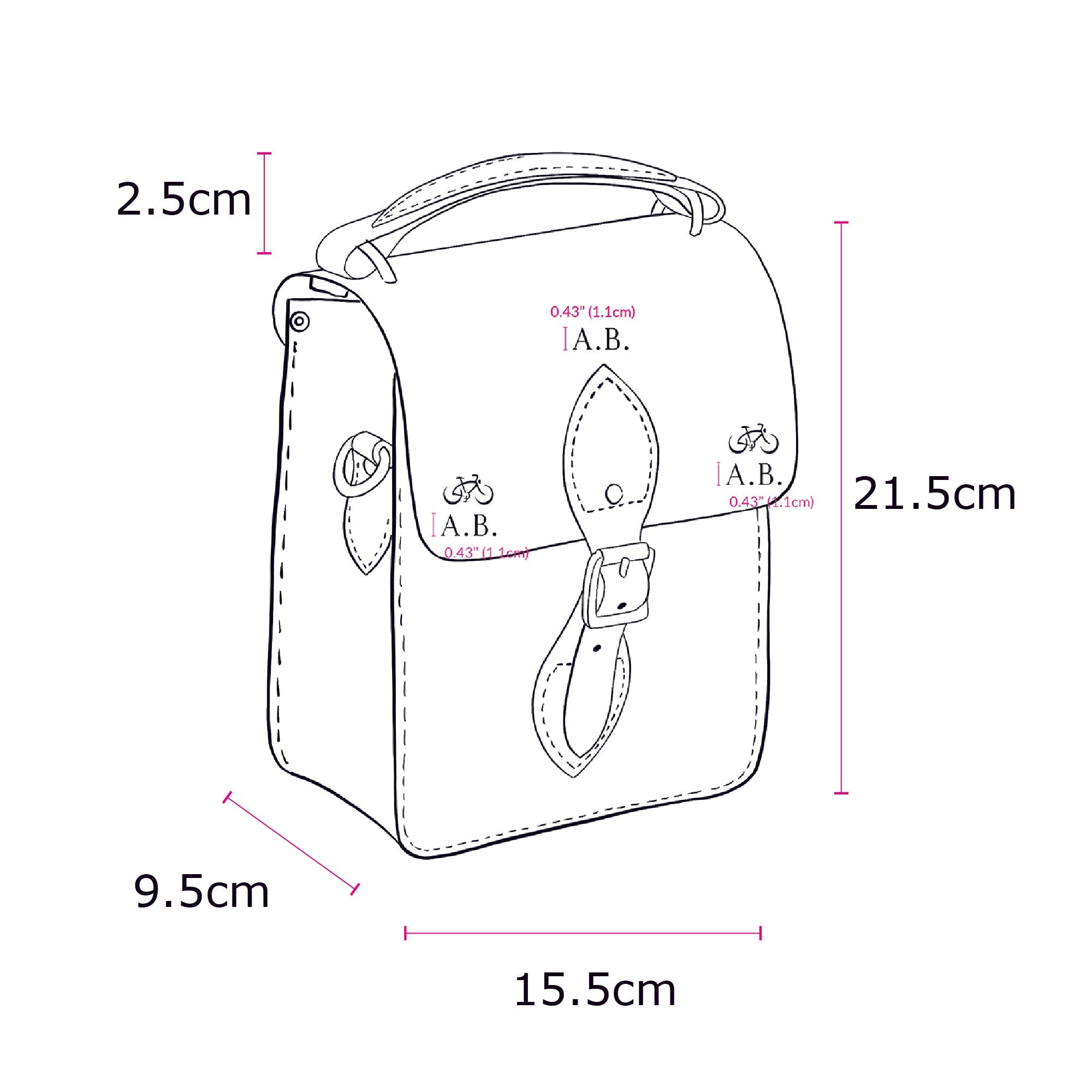 The Binocular Bag - French Grey Celtic Grain