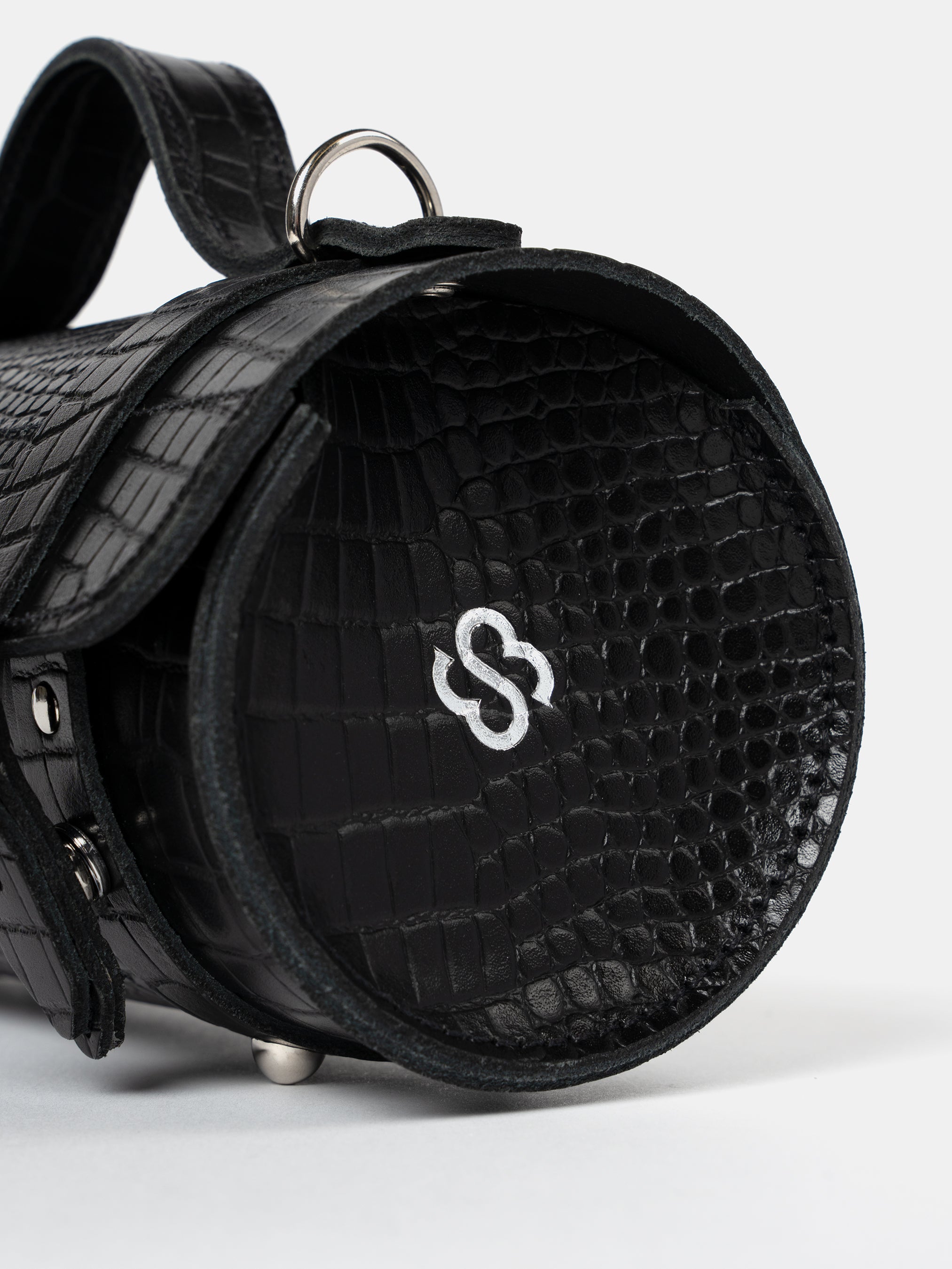 The Mini Bowls Bag - Black Croc