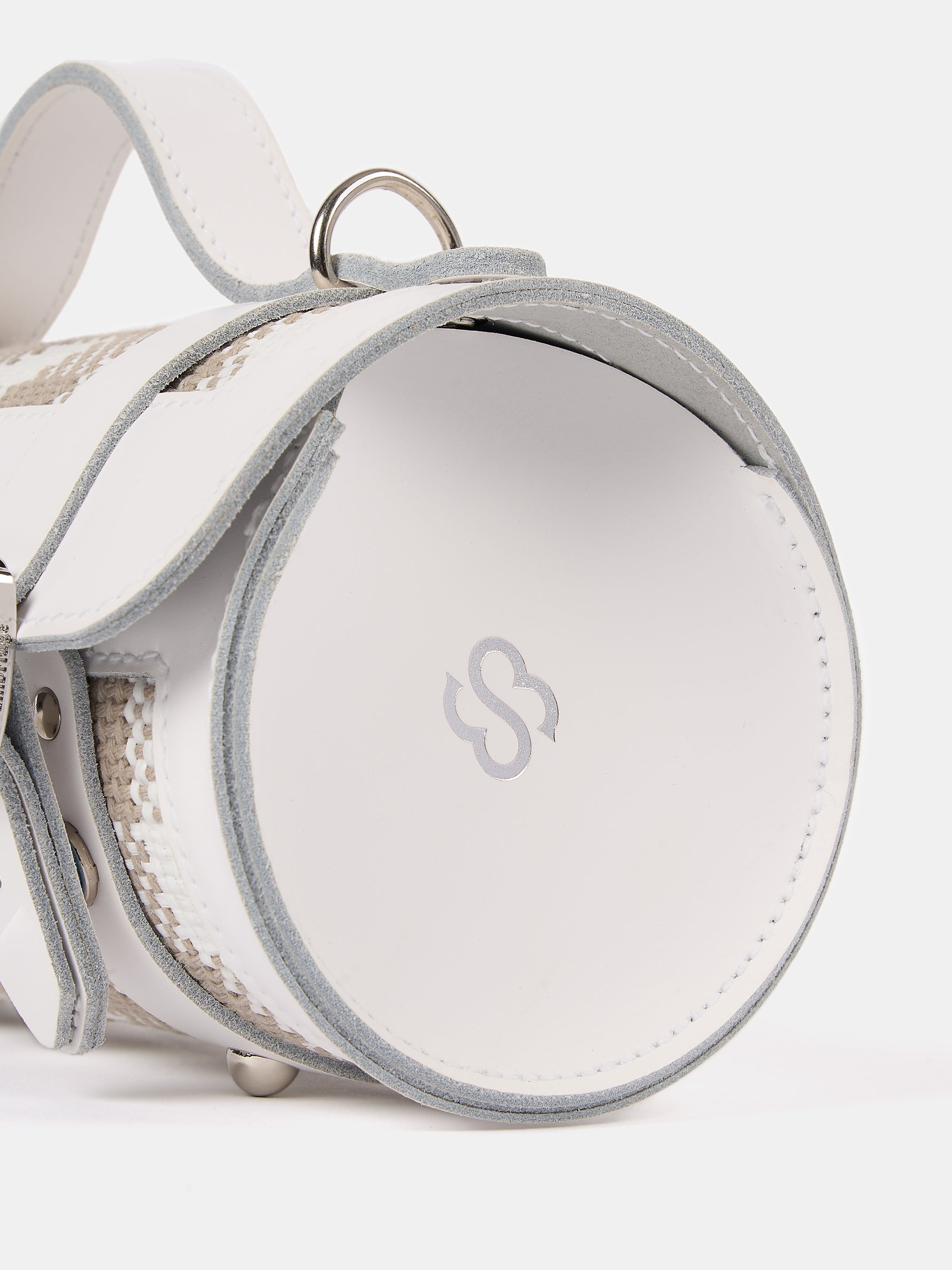 The Mini Bowls Bag - Taupe Plaid & Brilliant White