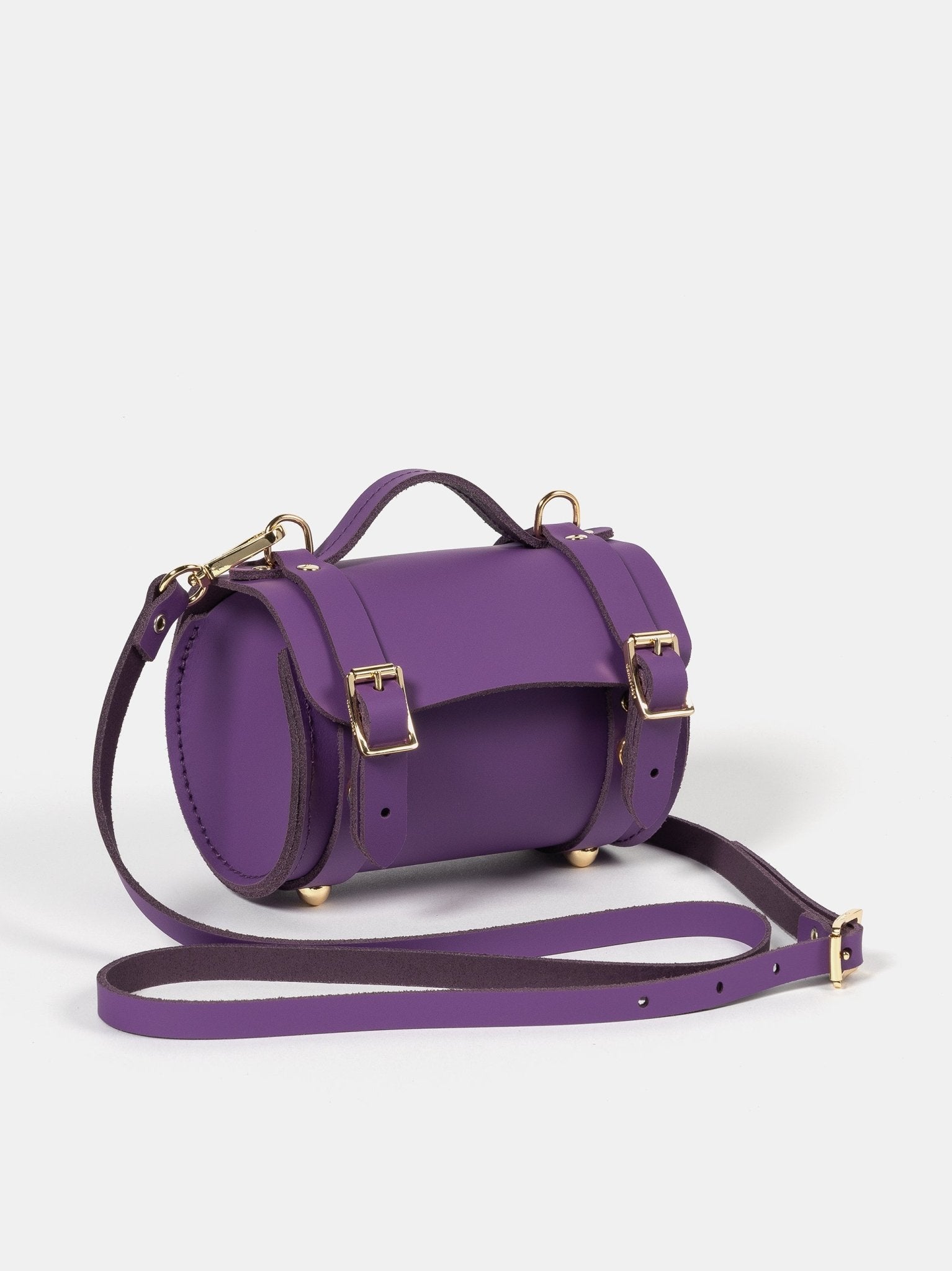 The Micro Bowls Bag - Purple Sapphire Matte - Cambridge Satchel US Store