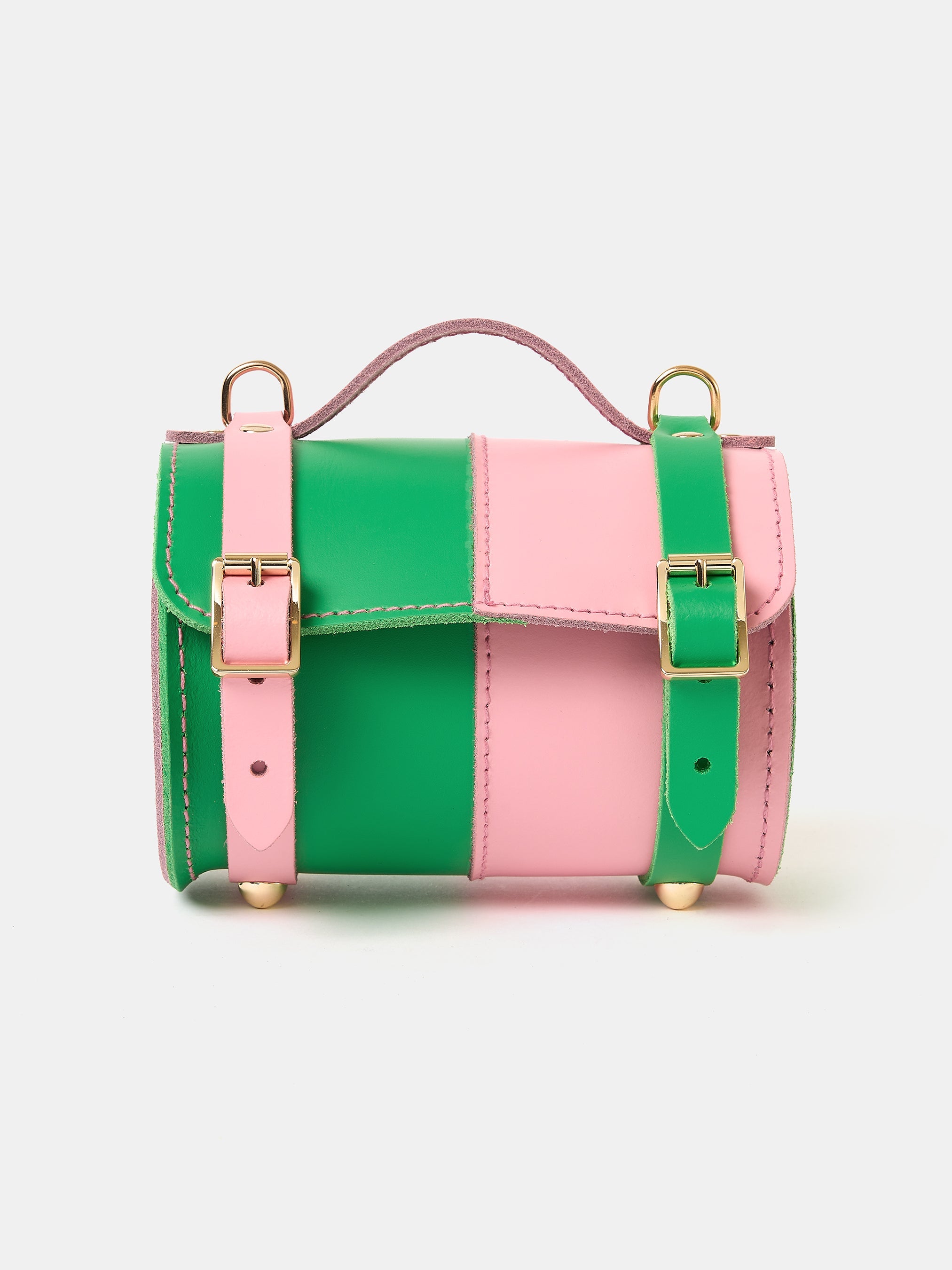 The Micro Bowls Bag - Wicked Green and Popular Pink