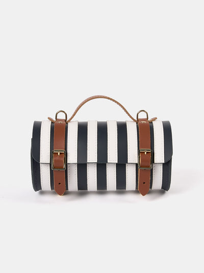 The Micro-Wide Bowls Bag - Navy, Brilliant White & Bay