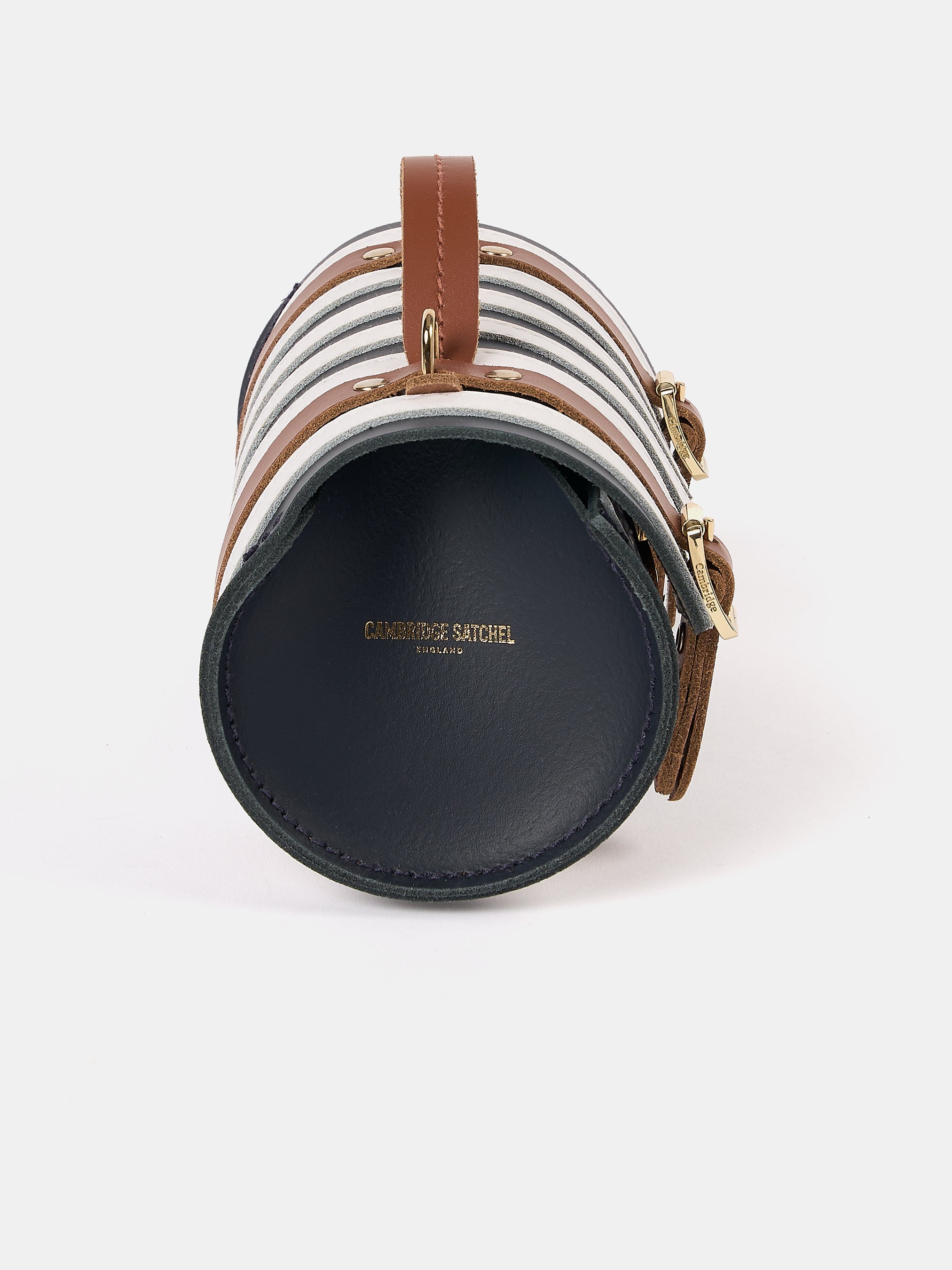 The Micro-Wide Bowls Bag - Navy, Brilliant White & Bay