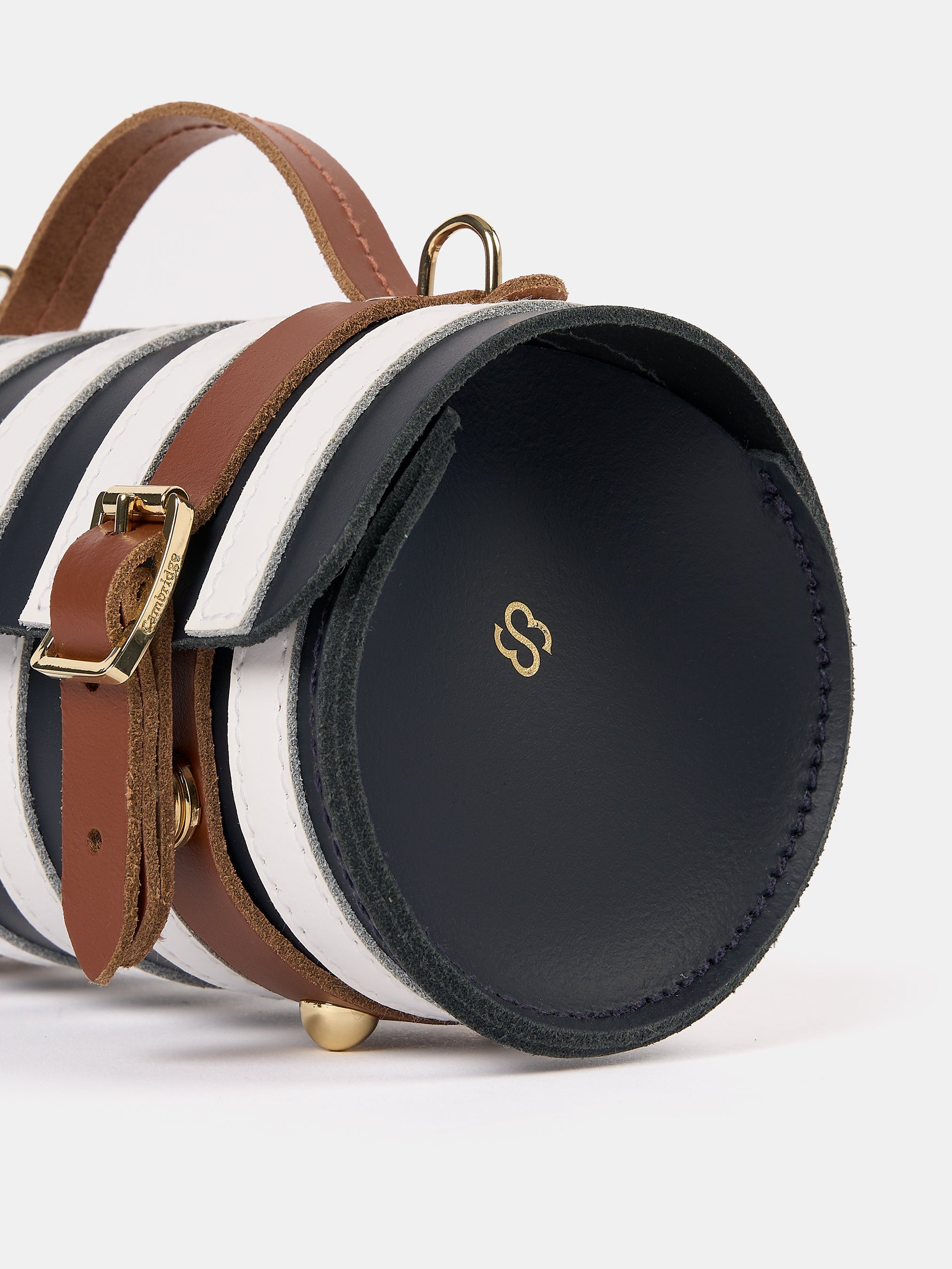 The Micro-Wide Bowls Bag - Navy, Brilliant White & Bay