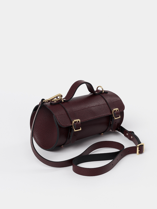 The Bowls Bag - Oxblood Celtic Grain - Cambridge Satchel US Store