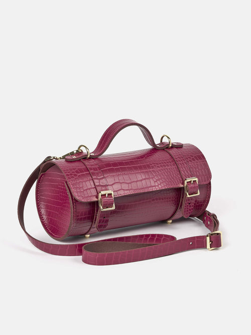 The Bowls Bag - Magenta Croc