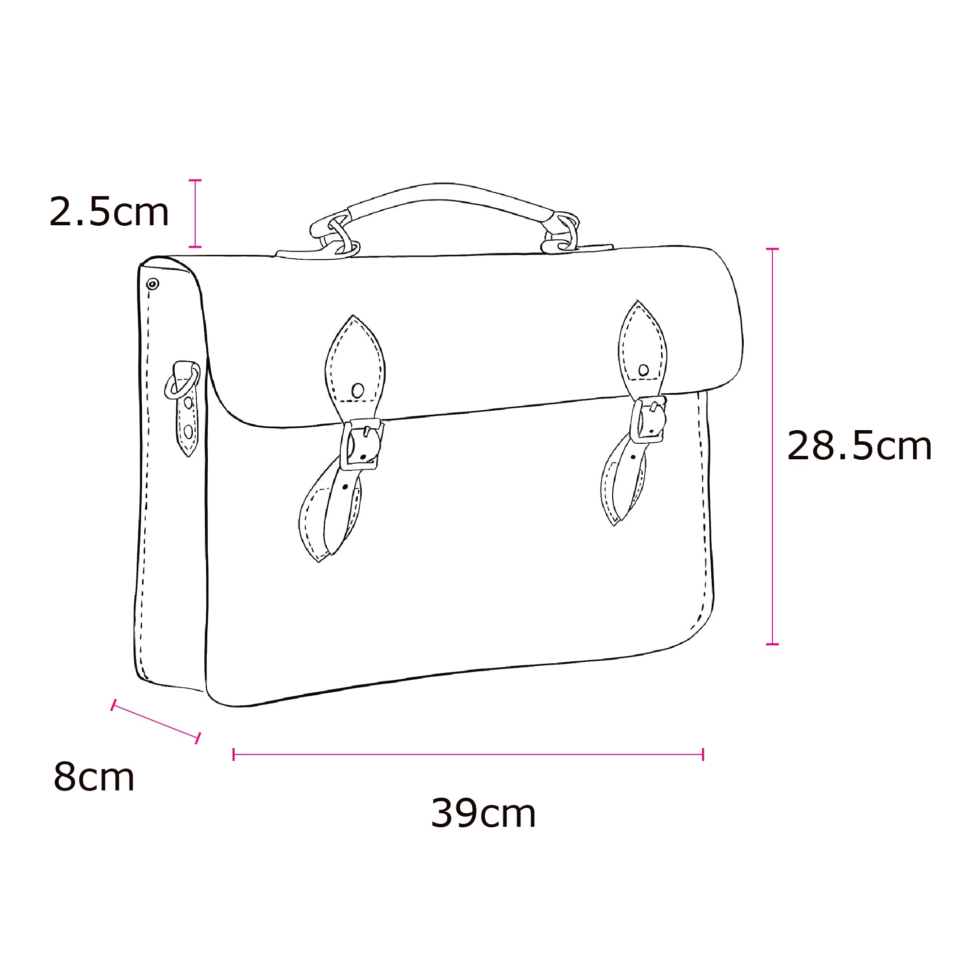 Leather Briefcase - Black | Cambridge Satchel