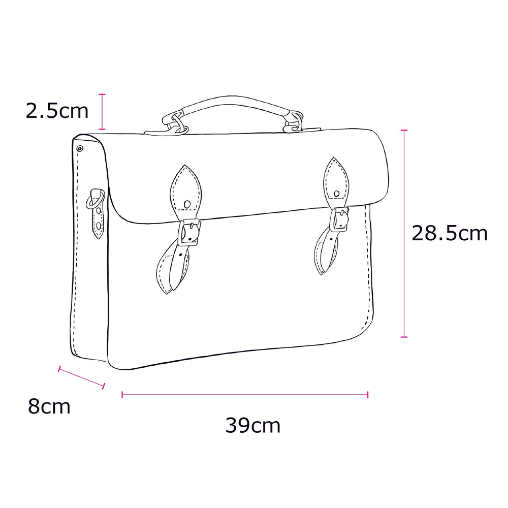The Briefcase -  Black Saffiano
