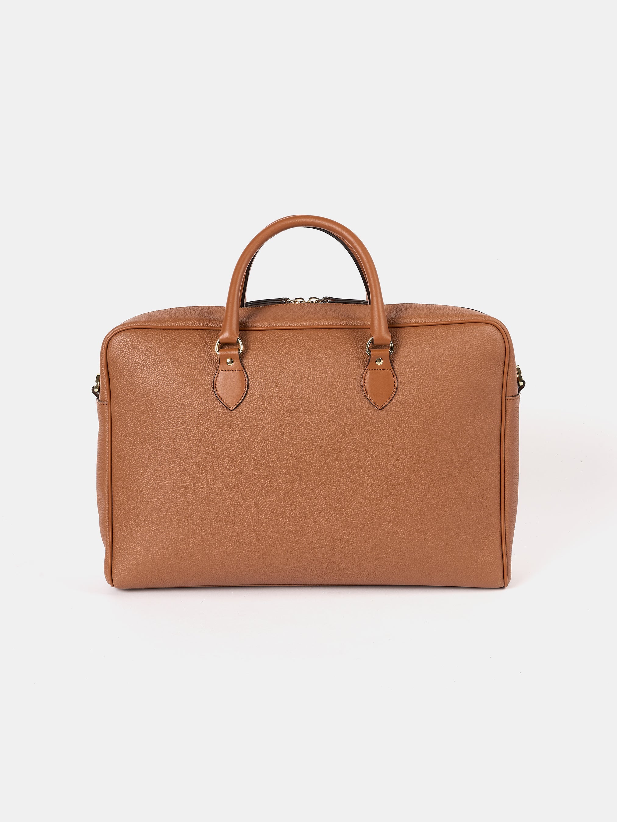 【極美品】Italian Emboss Leather Bag 定価71500円 Embossed Logo Boston Bag Combines Roomy Practicality with a Bold