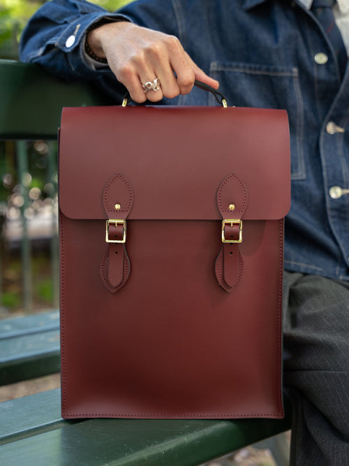 backpack leather cambridger Small Portrait The Leather Satchel Co. (INT'L) Made in England from 100% leather Prema Leathers Cambridge Satchel