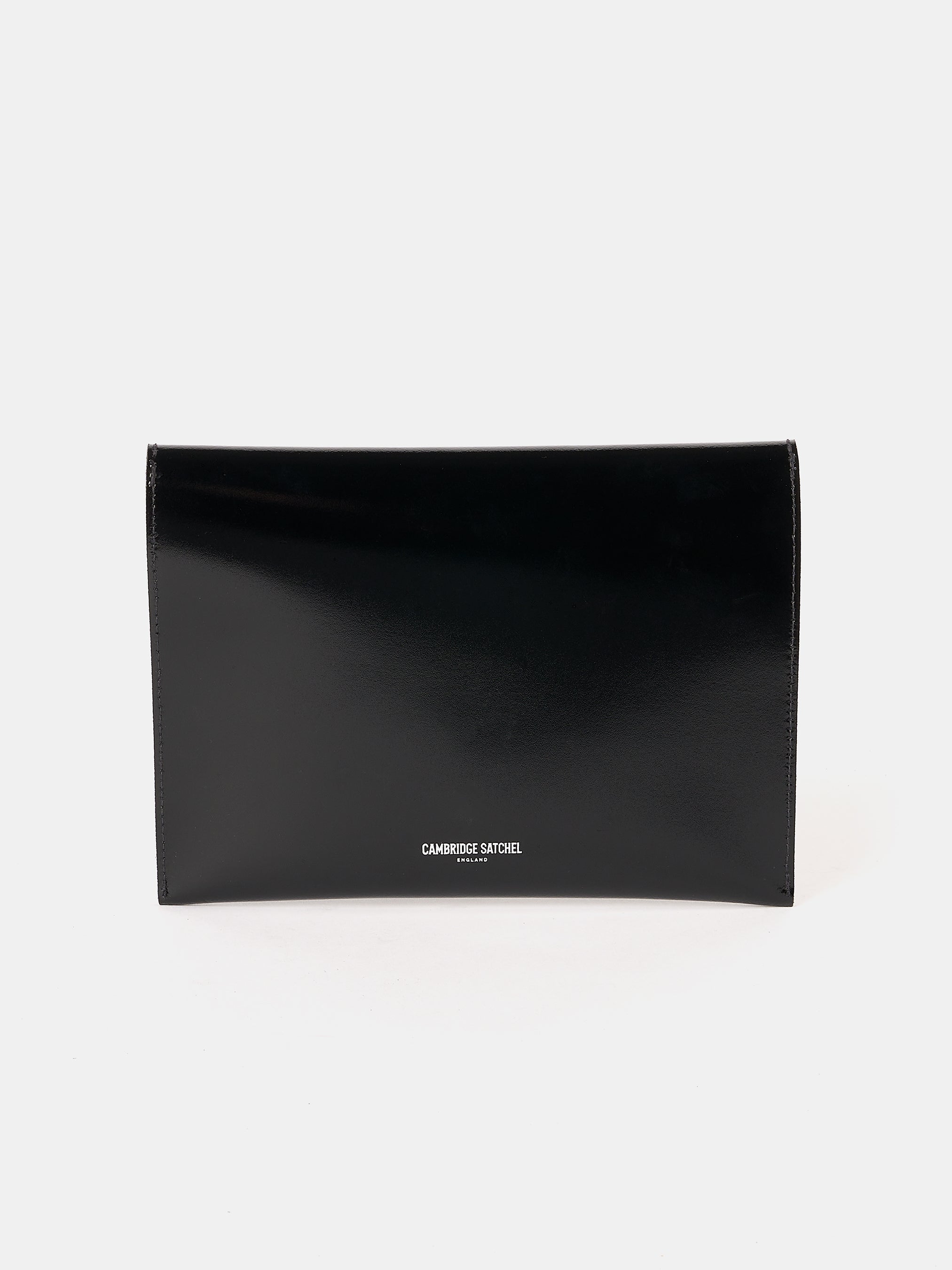 The Twist Lock Pouch - High Shine Black with Swarovski® Crystals