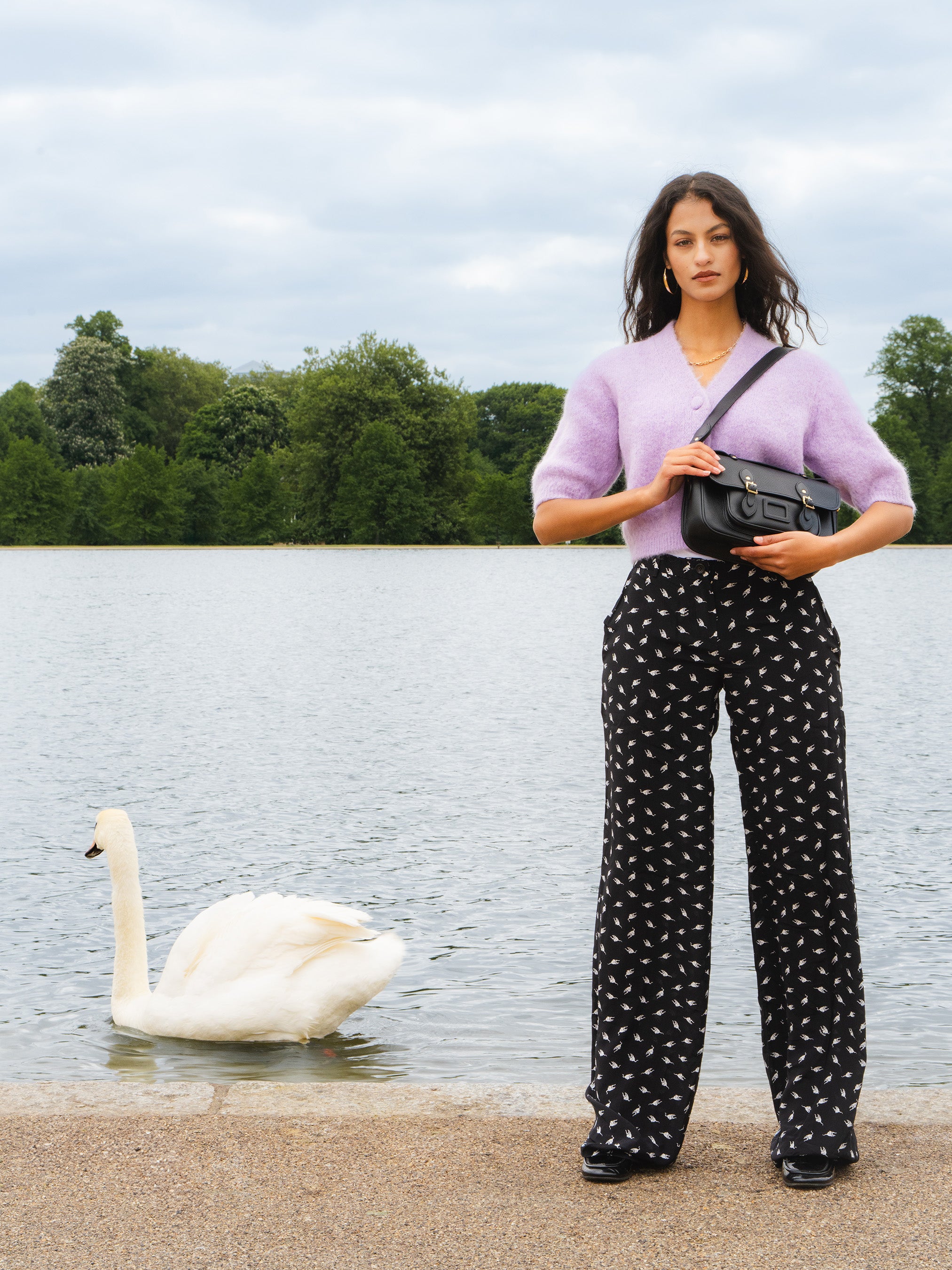 The Soft Leather Satchel - Black Calf Grain | Cambridge Satchel