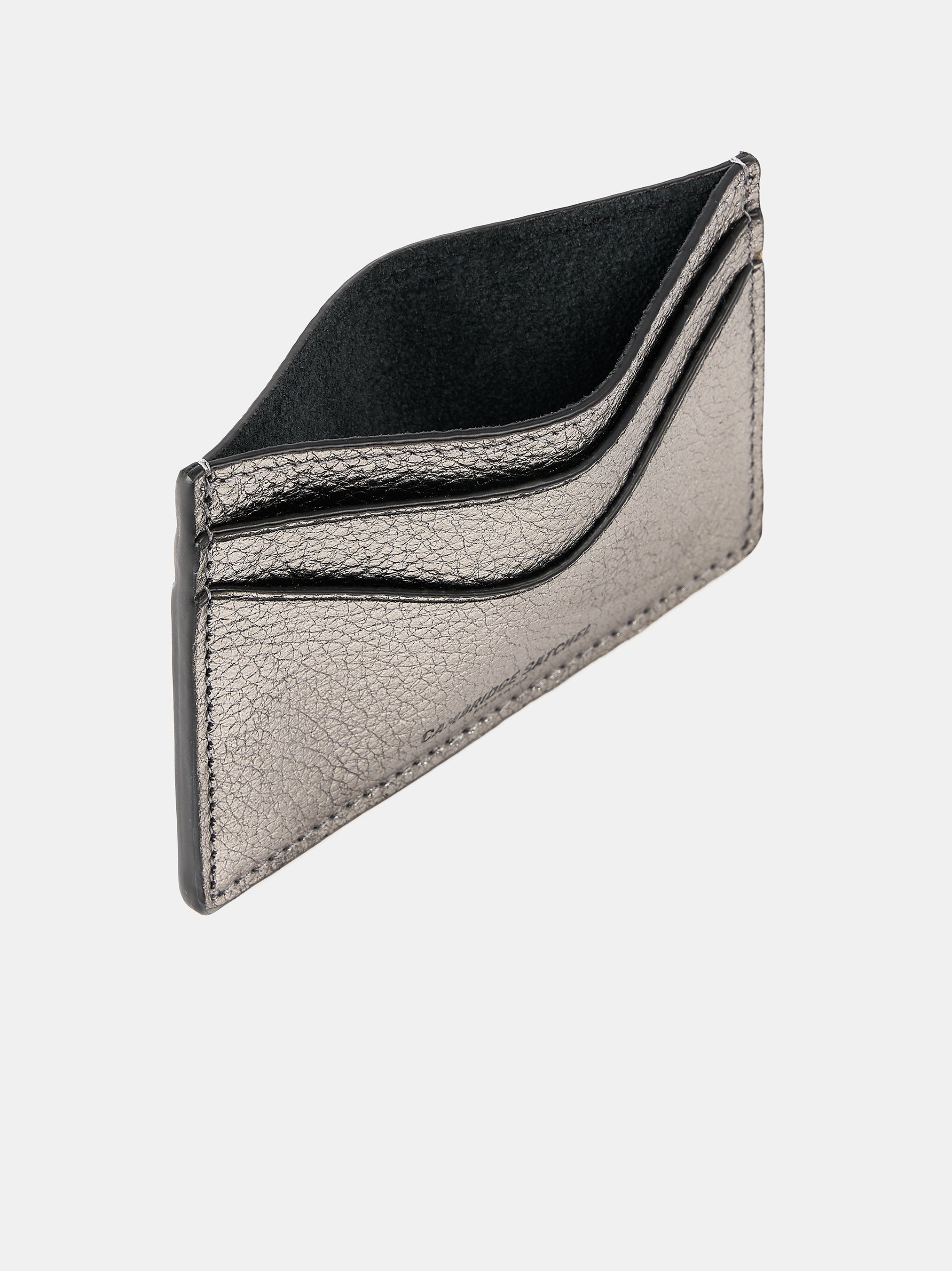 The Card Case - Steel Madras Grain