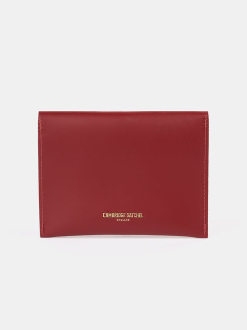 The Year of the Horse Money Purse - Red with Rust Suede Horse