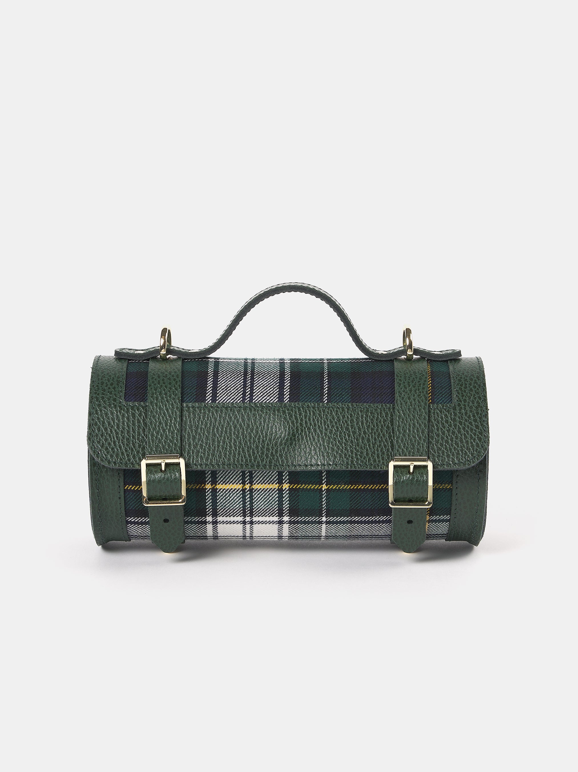 The Mini Bowls Bag - Racing Green Celtic Grain & Campbell Tartan