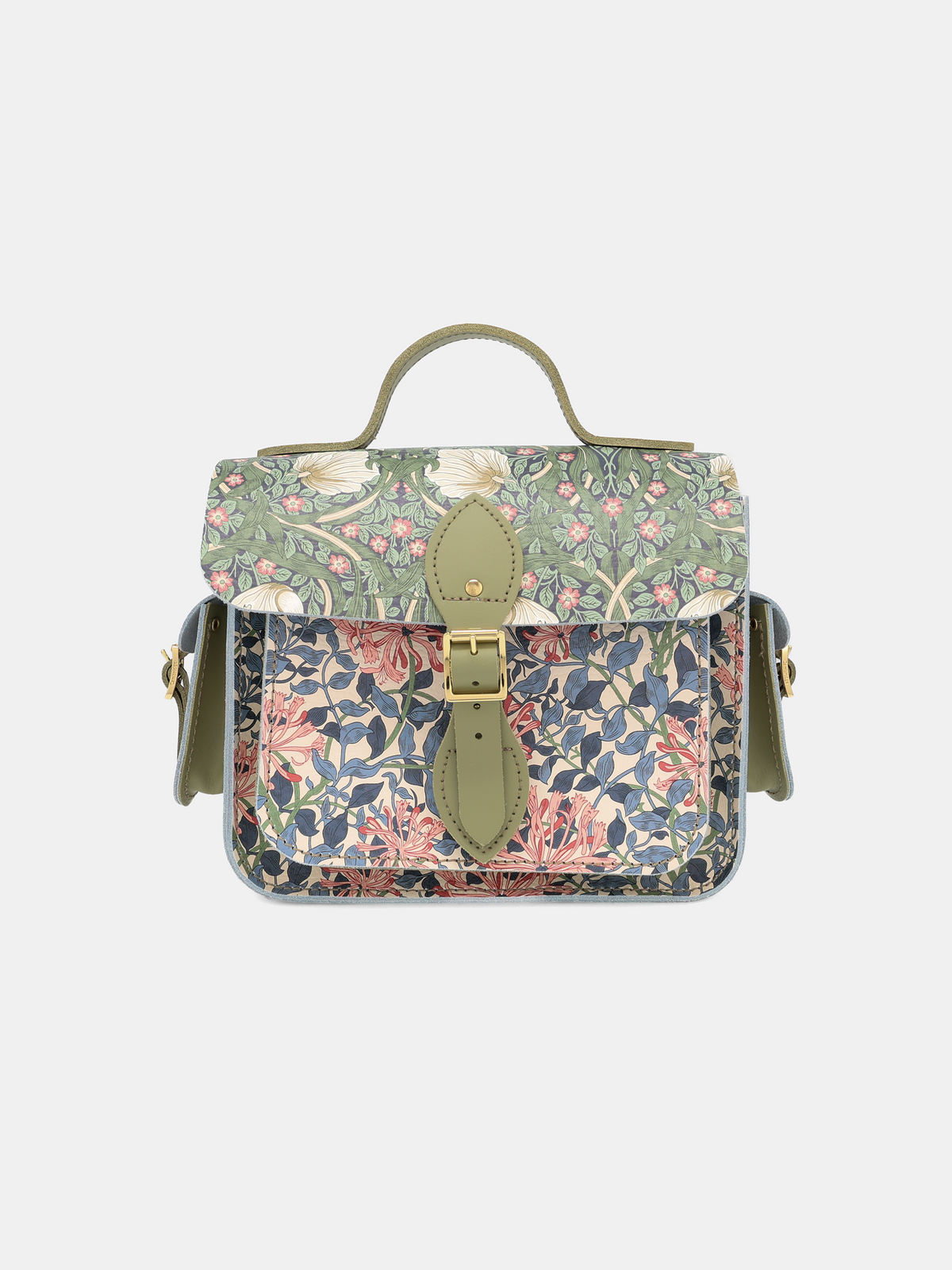 The Traveller - Honeysuckle Print & Sage Green