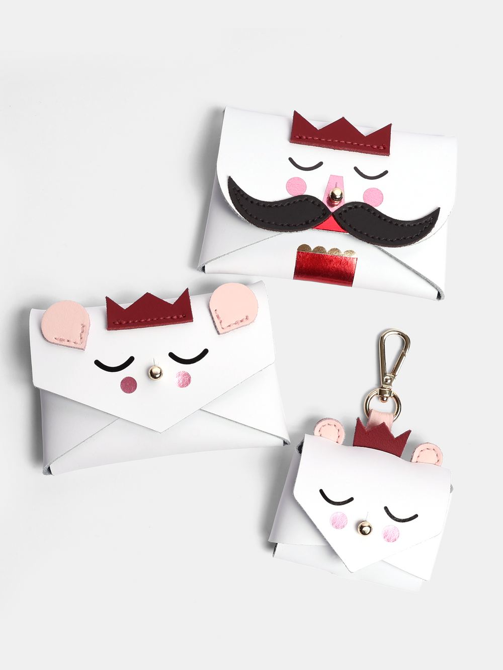 The Mouse AirPods Pro Case - White, Red & Cloud Pink