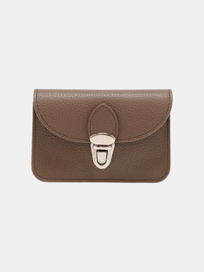 The Small Push Lock Purse - Taupe Celtic