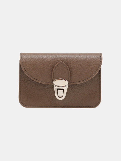 The Small Push Lock Purse - Taupe Celtic