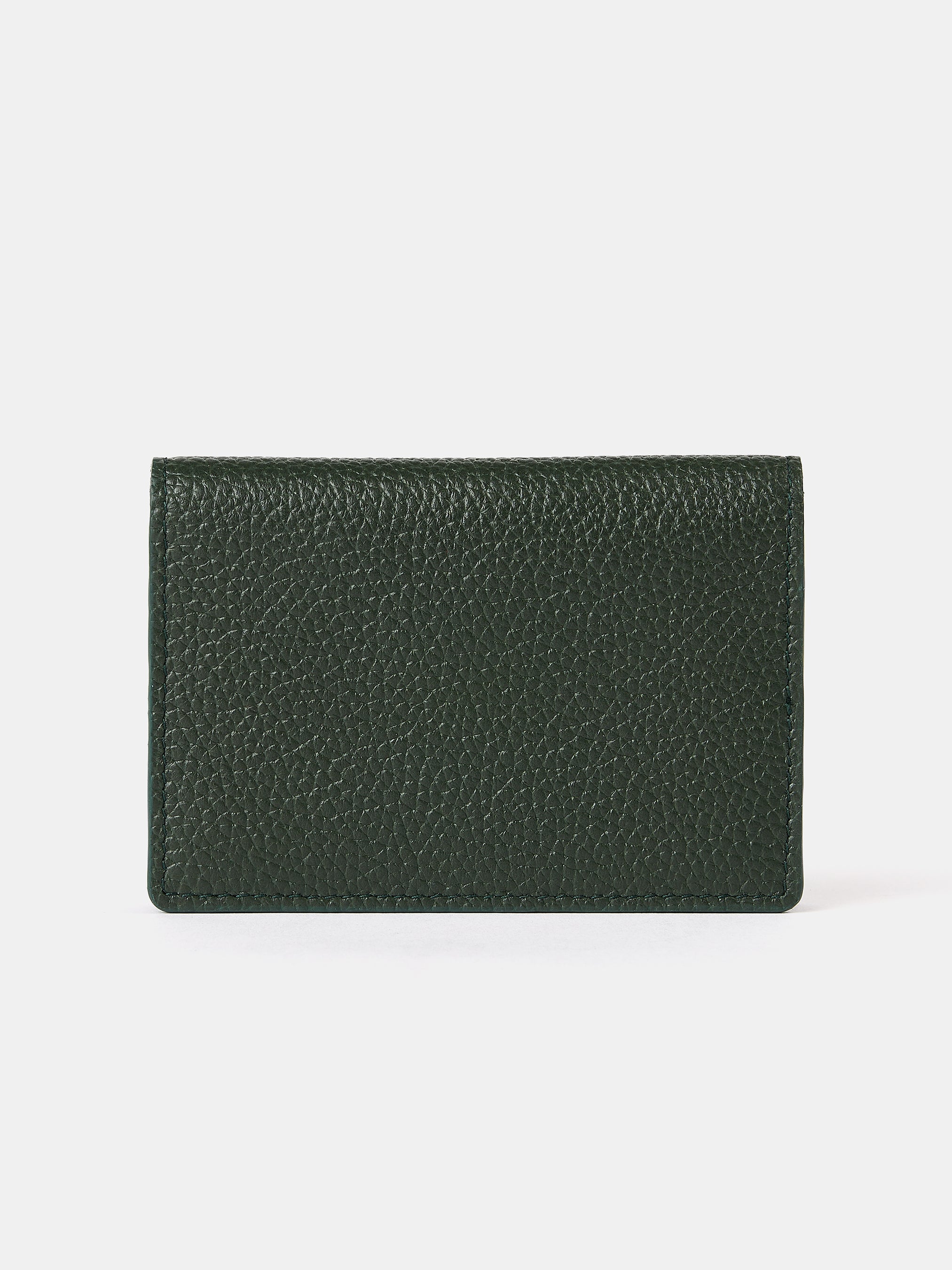 The Double Credit Card Holder - Ivy with Tartan Madras Grain