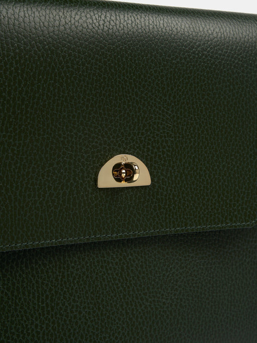 The Leather Case - Racing Green Celtic Grain