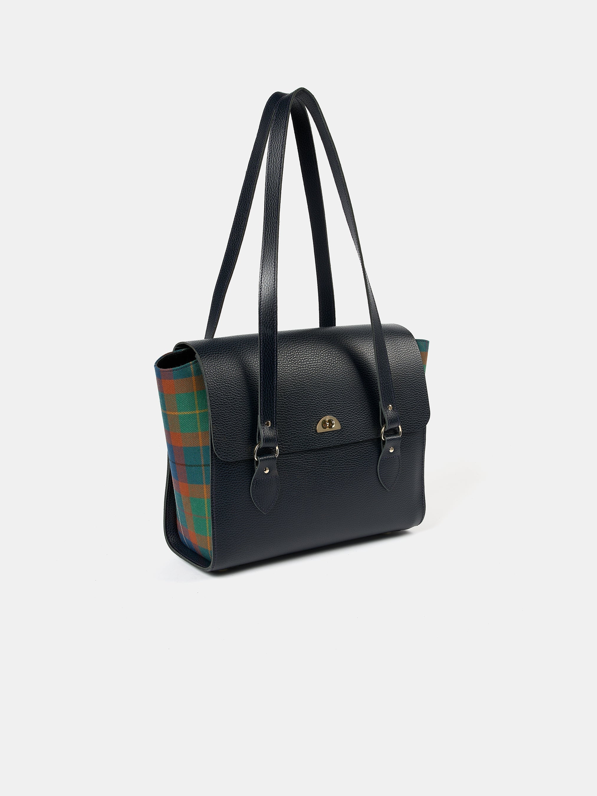 emilyネイビー38 Emily Tote - Amnesty International Tartan | Cambridge Satchel